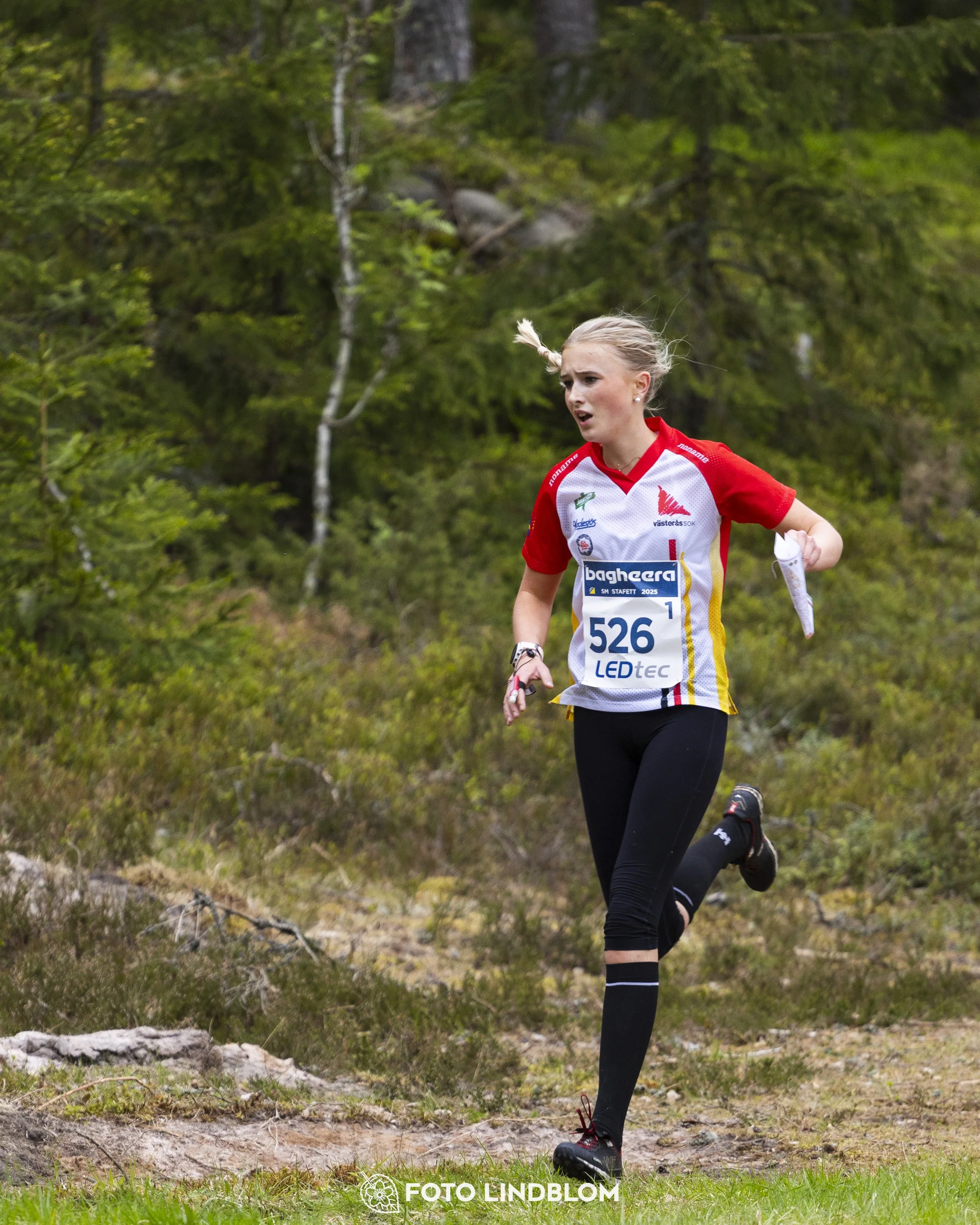 A picture from the Swedish national championship in relay orienteering