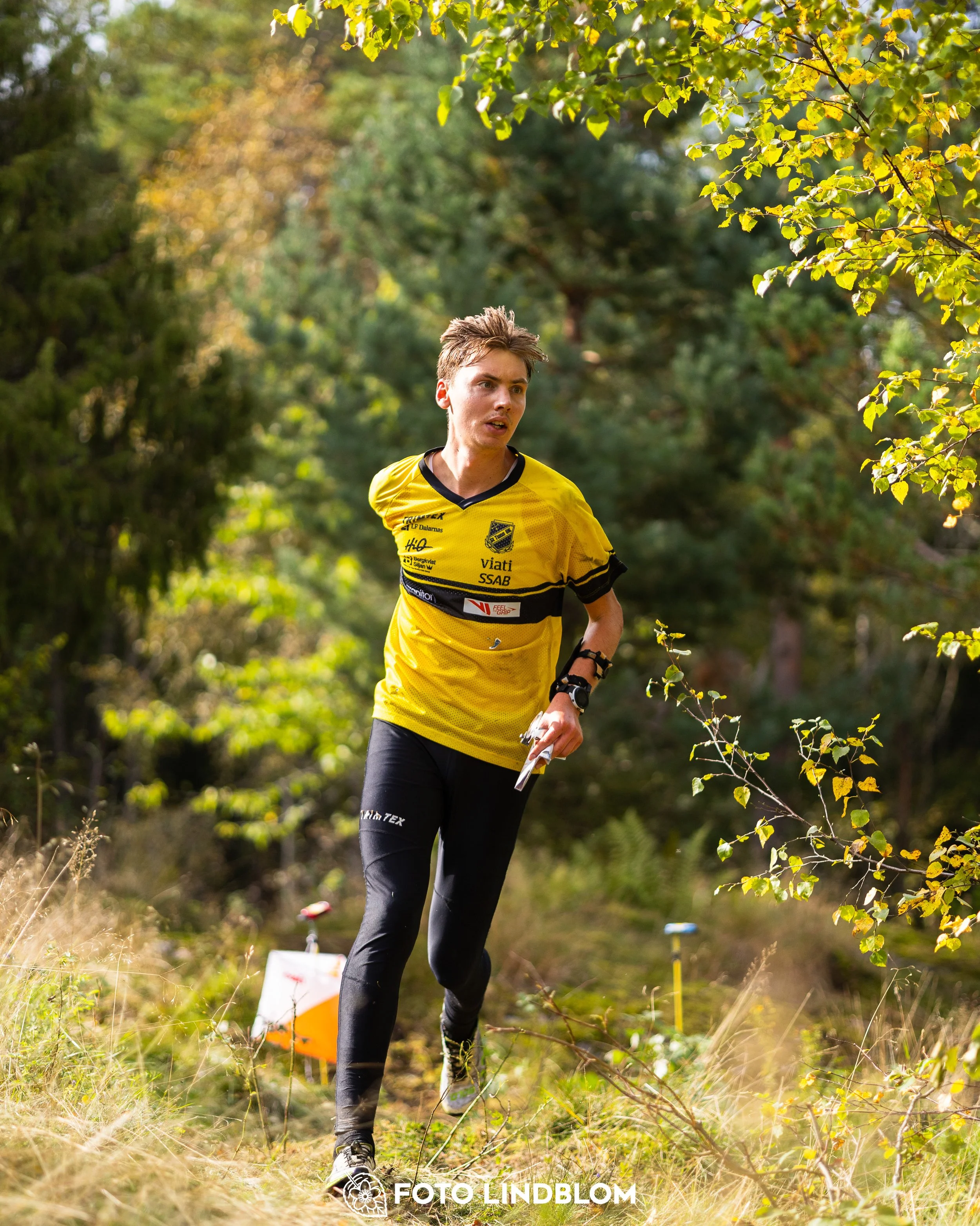 A picture from the Swedish national championship in long distance orienteering and Swedish league race taken by Foto Lindblom