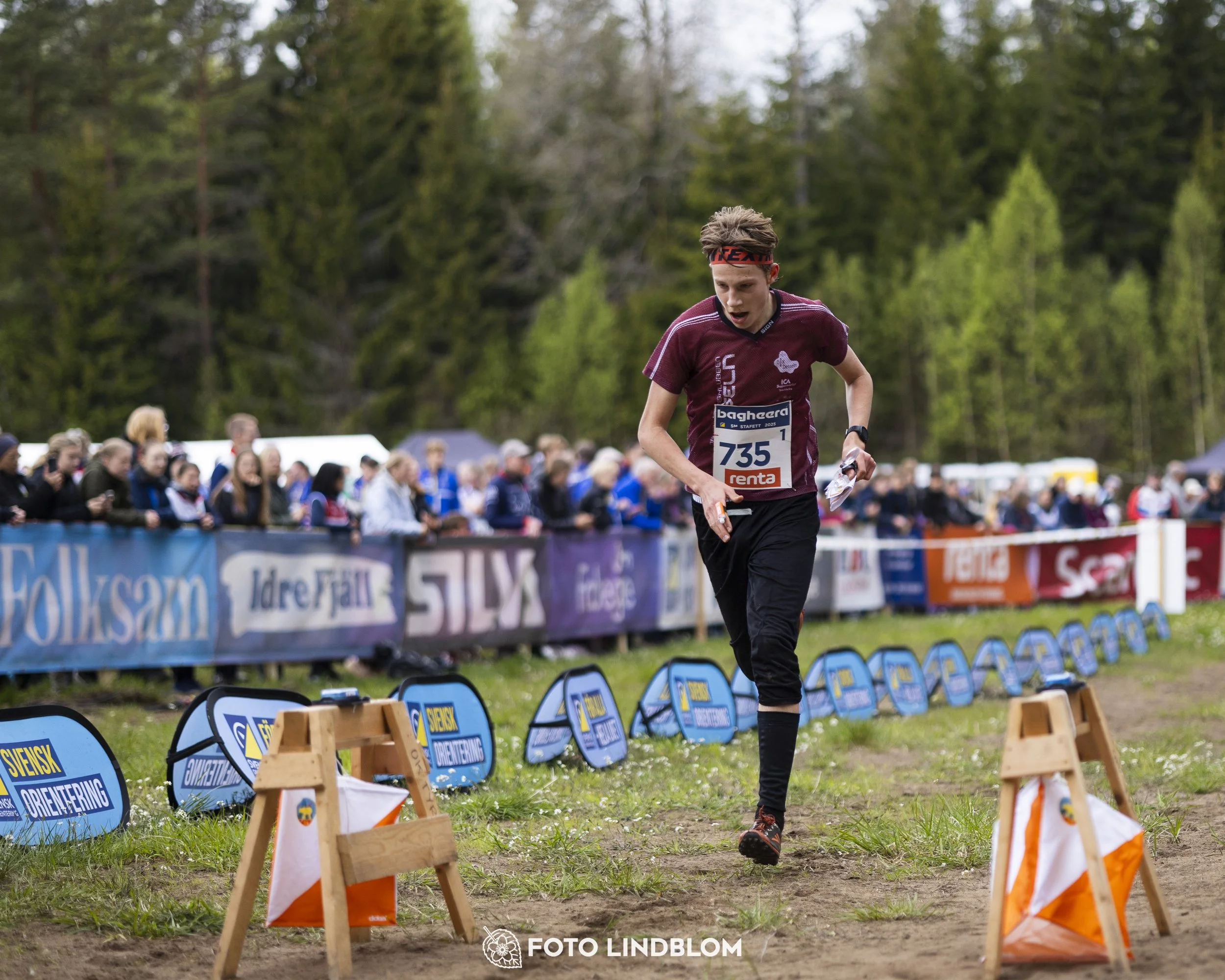 A picture from the Swedish national championship in relay orienteering