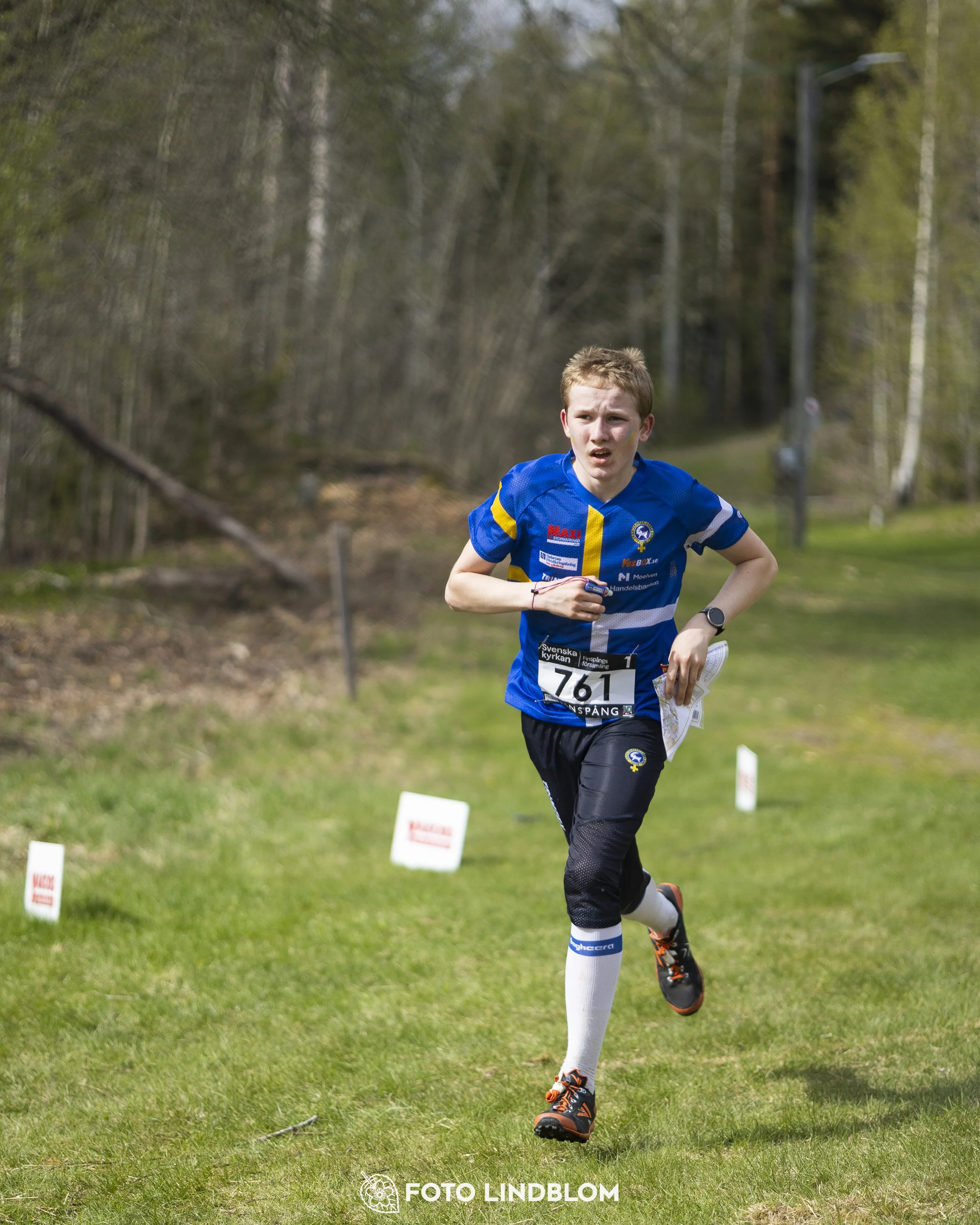 A picture from the youth relay at 10-Mila orienteering competition