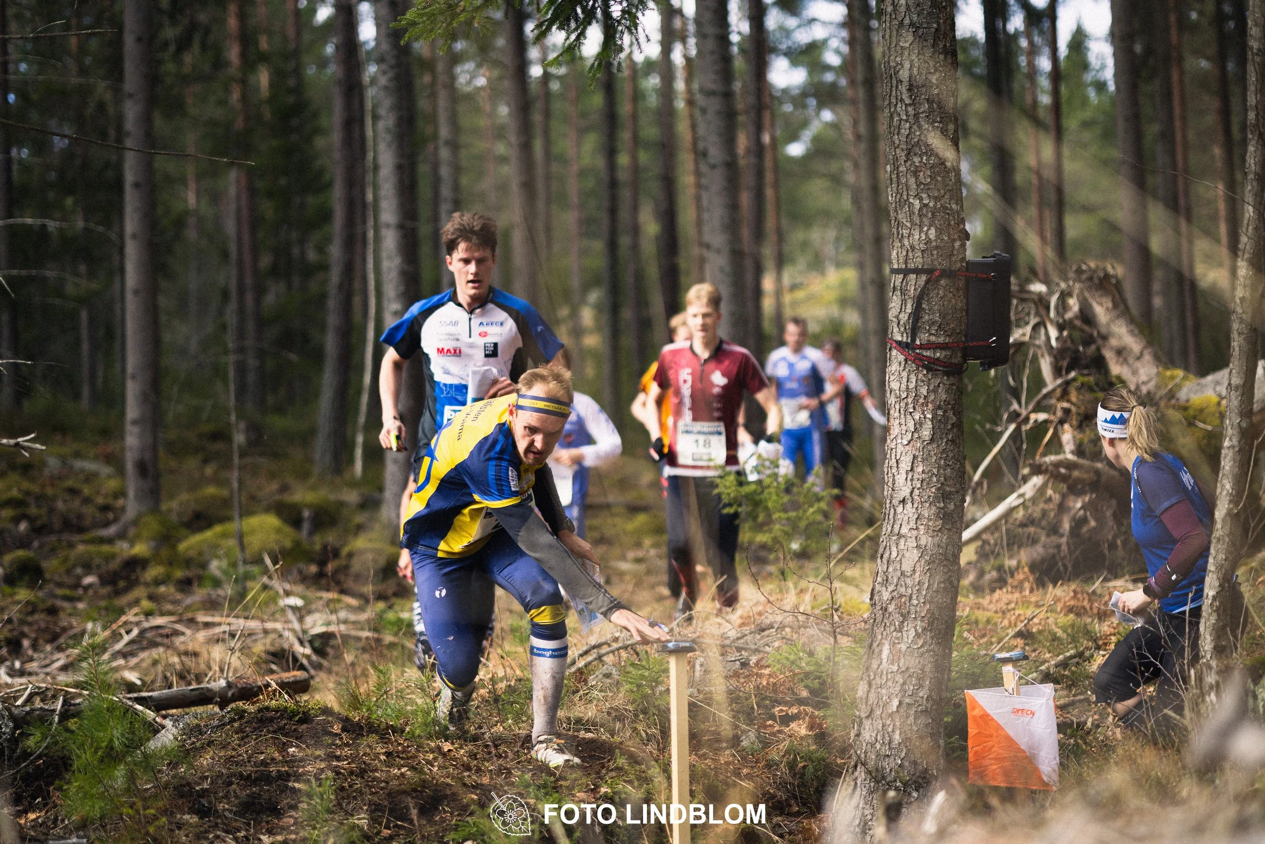 A photo from Kolmårdskavlen during the Swedish relay league 2026, captured by Foto Lindblom.