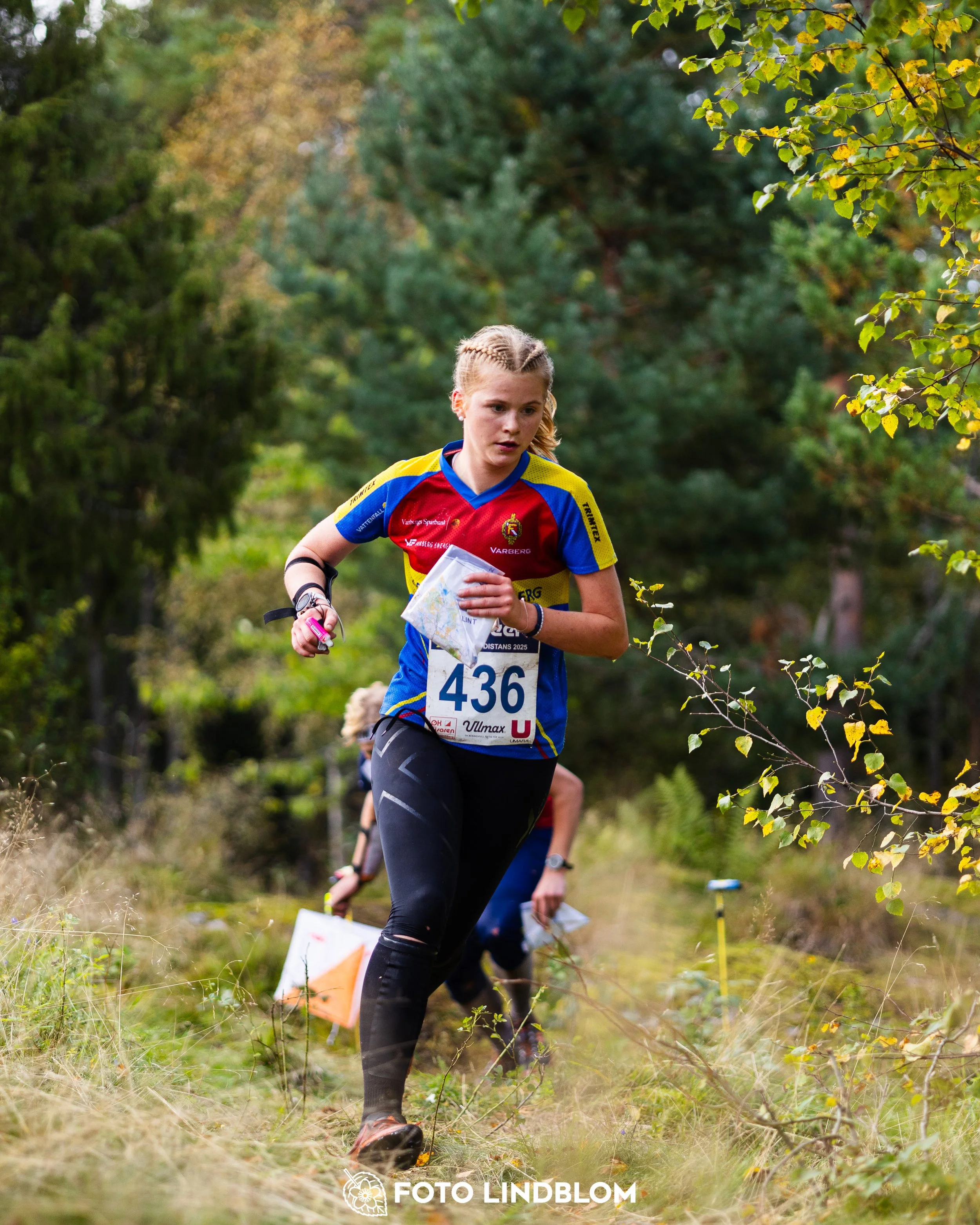 A picture from the Swedish national championship in long distance orienteering and Swedish league race taken by Foto Lindblom