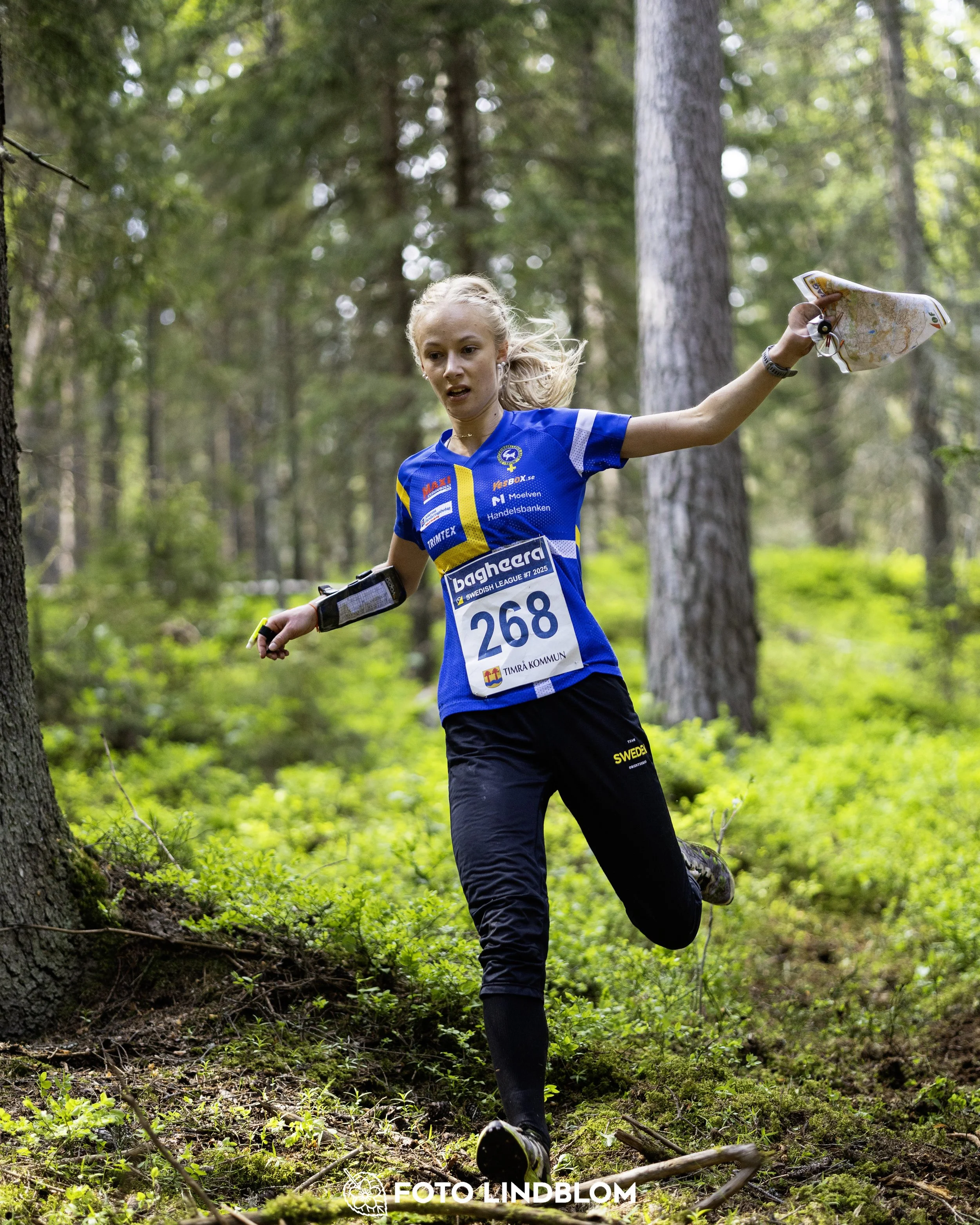 A picture from the seventh stage of the Swedish League orienteering competition