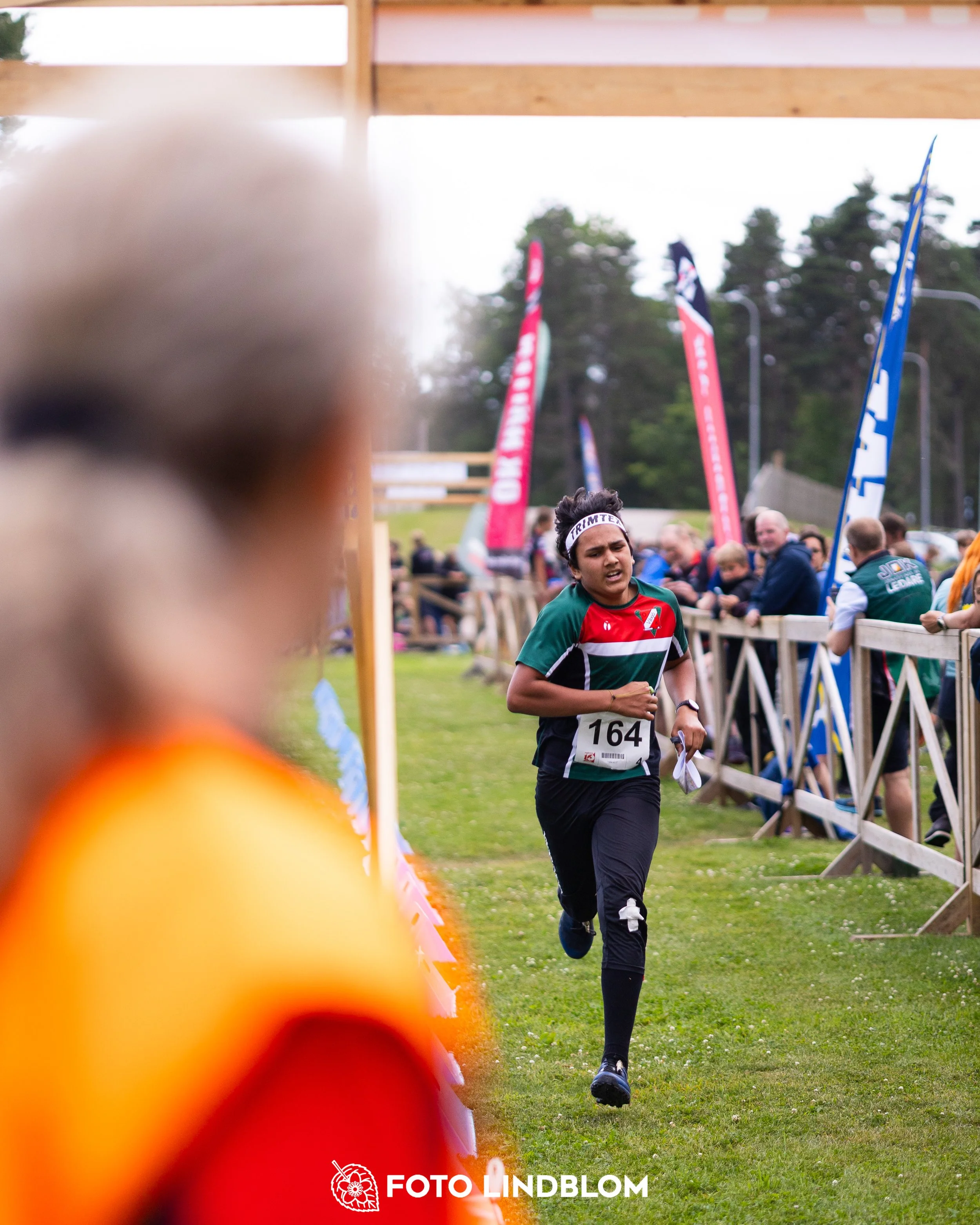 A picture from the youth 10 mila orienteering competition taken by Foto Lindblom