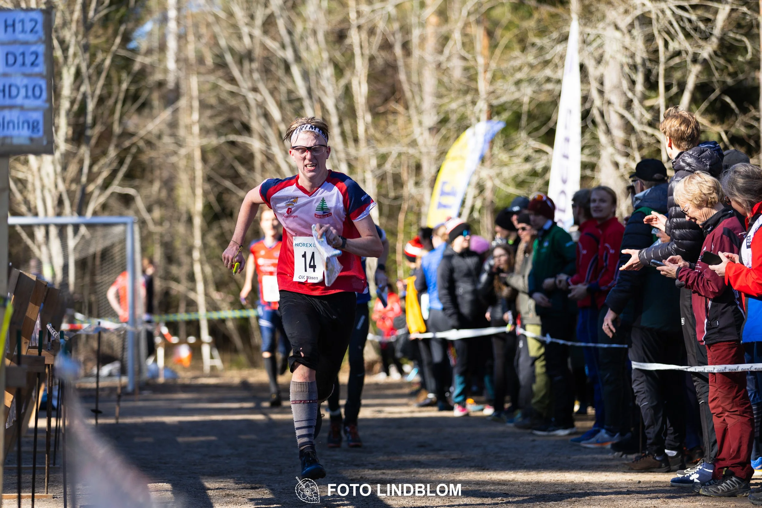 A moment from the Måsenstafetten 2026 relay event in Sweden, photographed by Foto Lindblom.