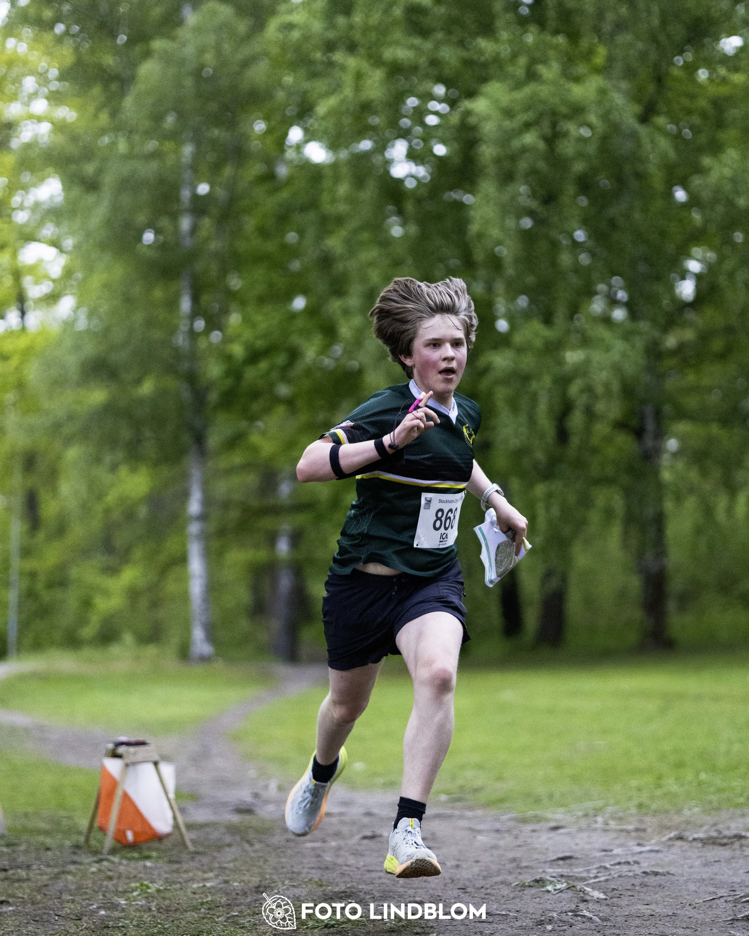 A picture from the secund stage of the Stockholm City Cup sprint orienteering competition