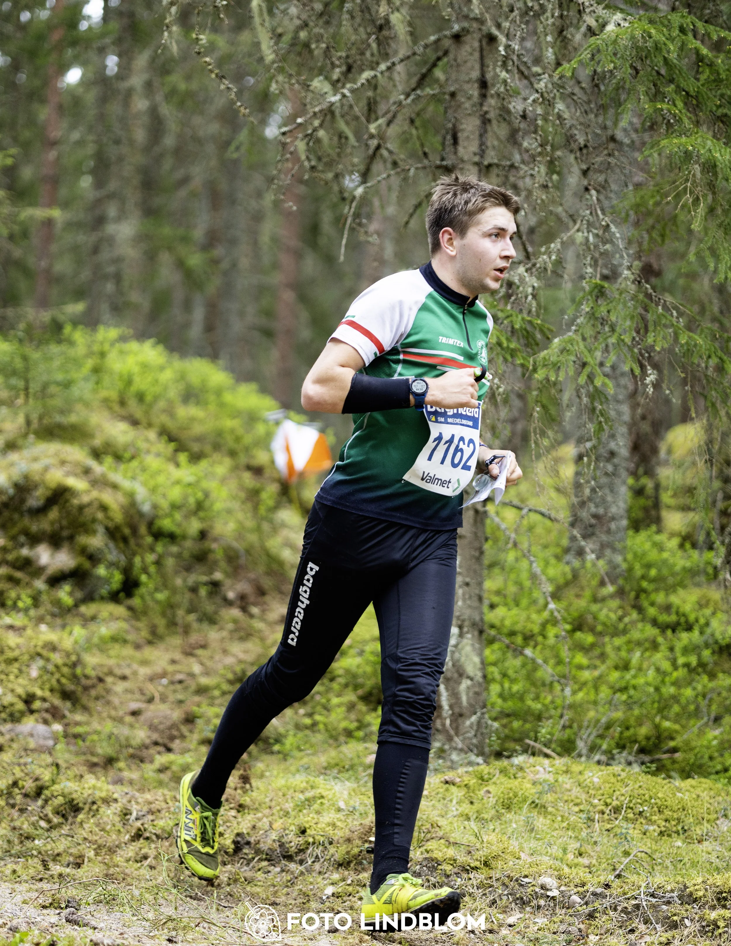 A picture from the Swedish national championship in middle distance orienteering and Swedish league race
