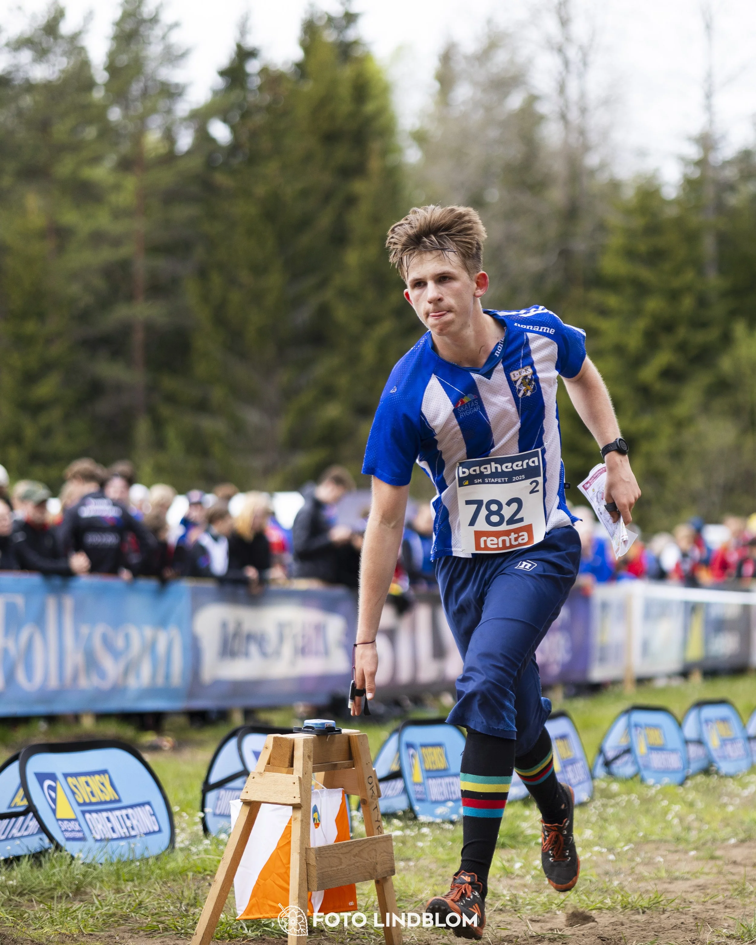 A picture from the Swedish national championship in relay orienteering