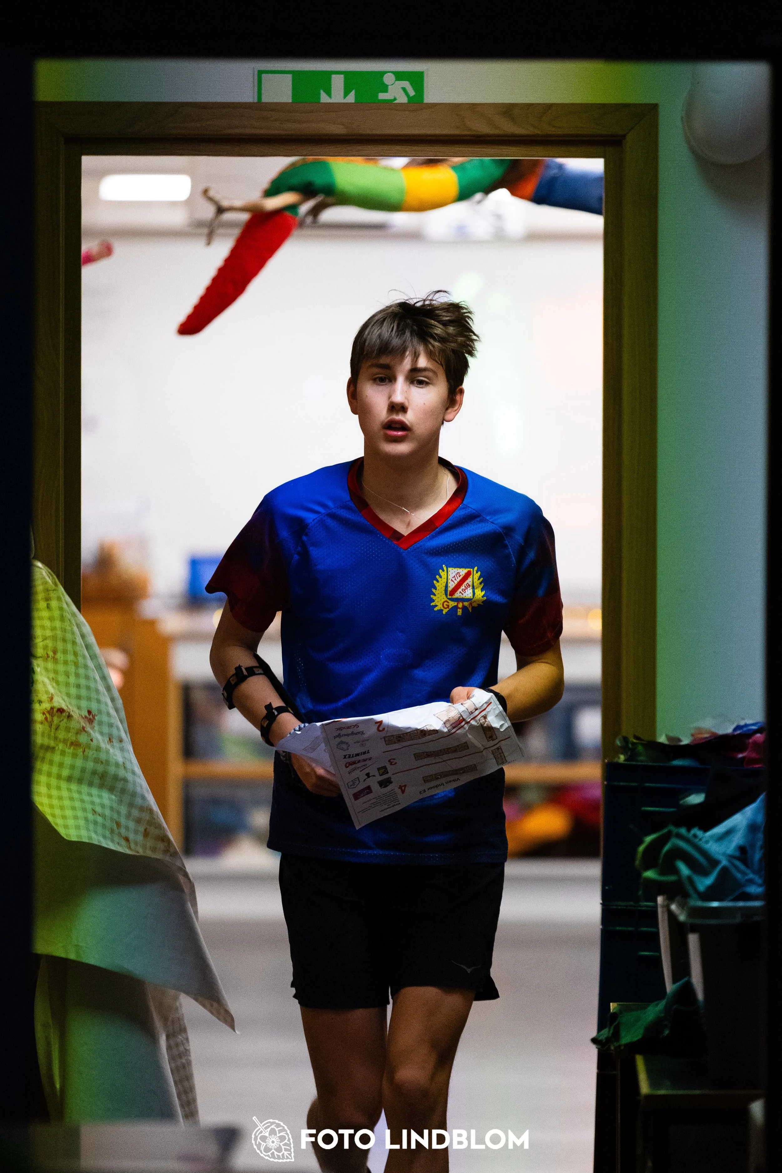 A picture from the indoor orienteering event Viken Indoor taken by Foto Lindblom