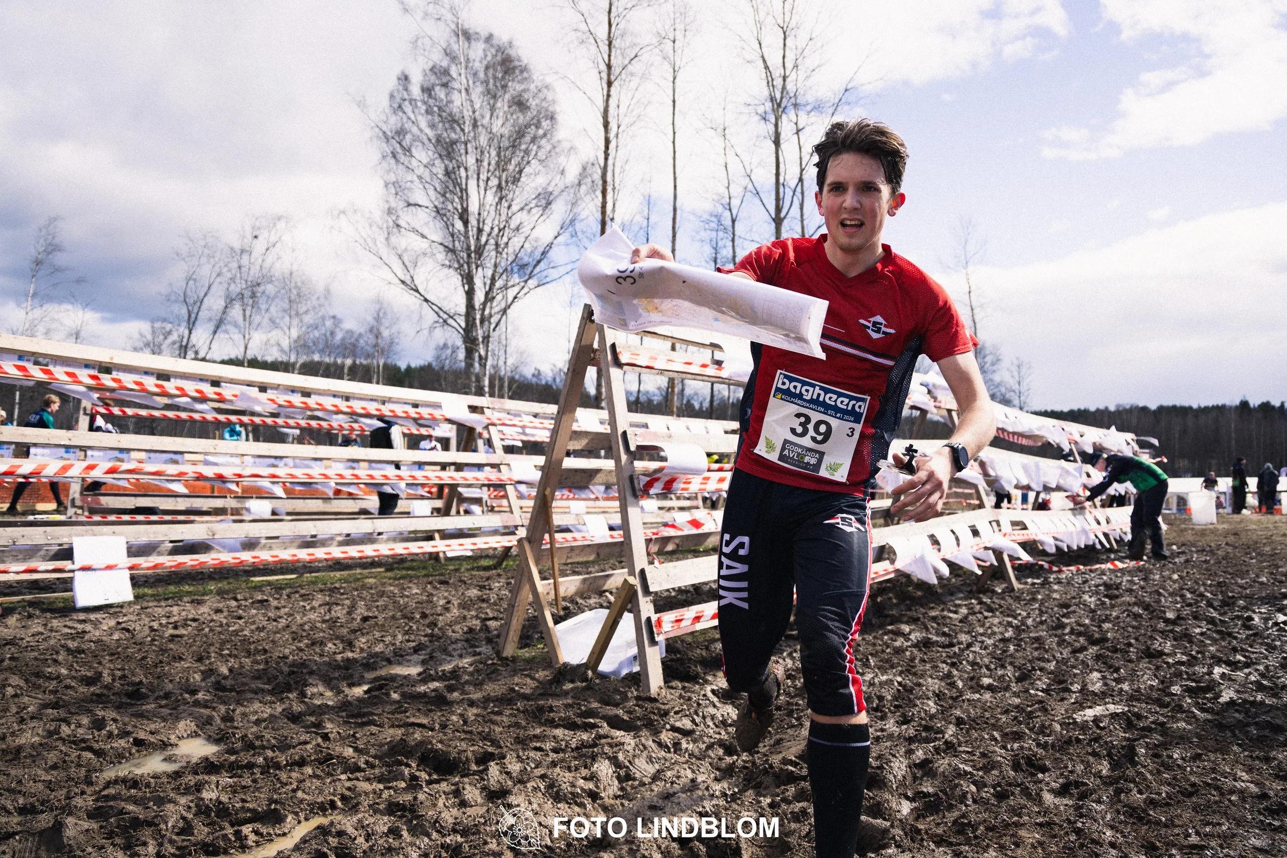 A photo from Kolmårdskavlen during the Swedish relay league 2026, captured by Foto Lindblom.