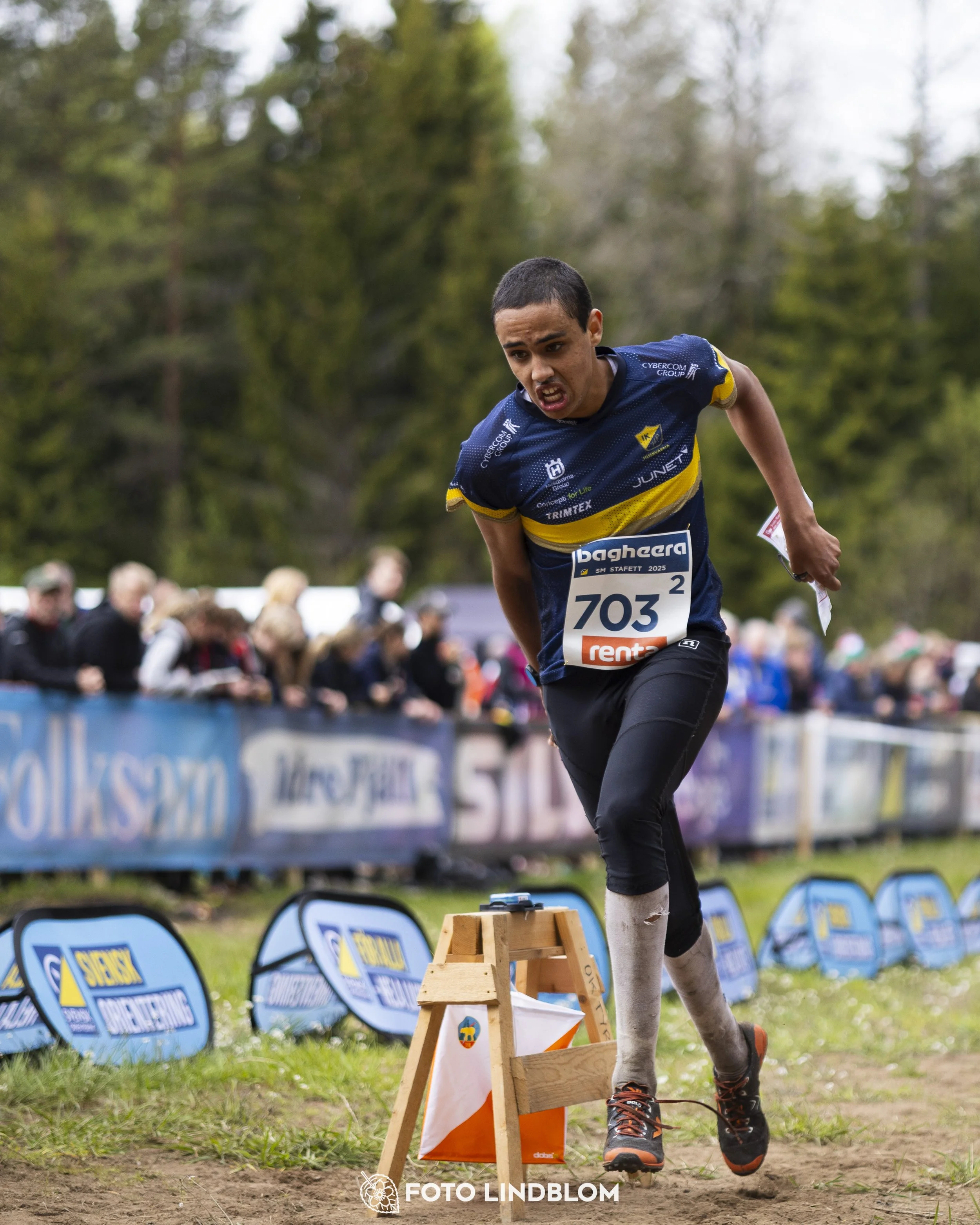 A picture from the Swedish national championship in relay orienteering