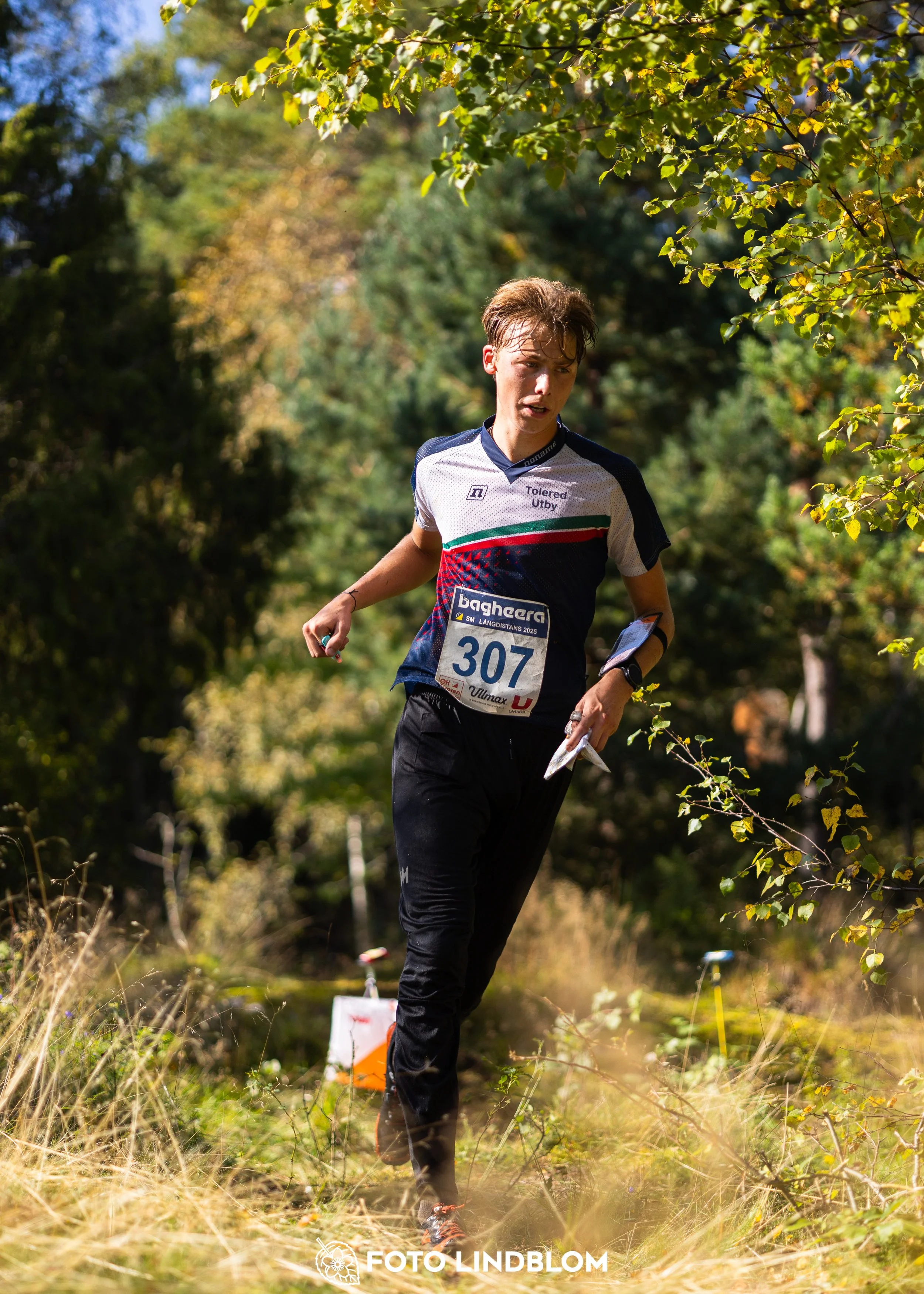A picture from the Swedish national championship in long distance orienteering and Swedish league race taken by Foto Lindblom