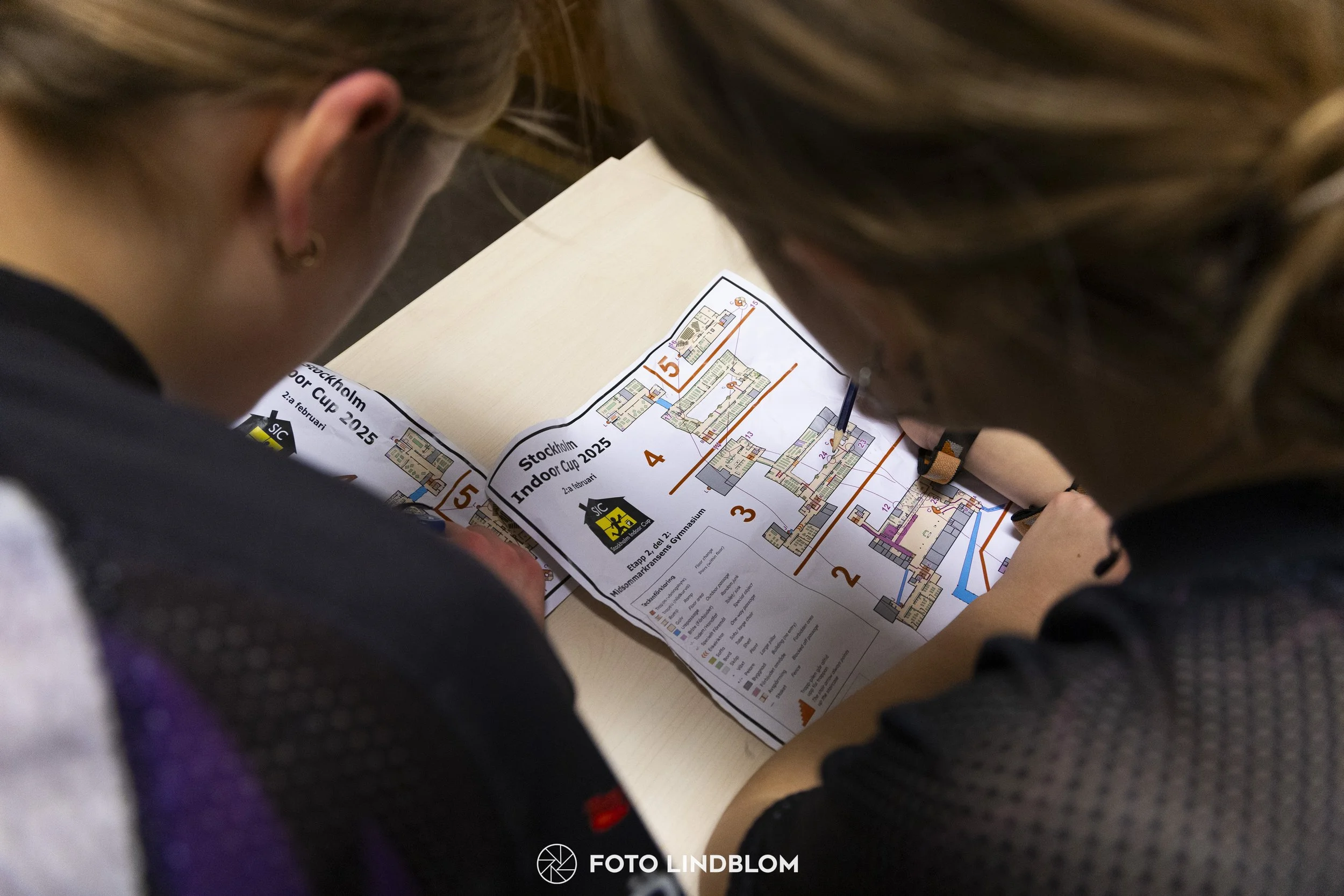 A picture from the orienteering indoor competition "Stockholm Indoor Cup"