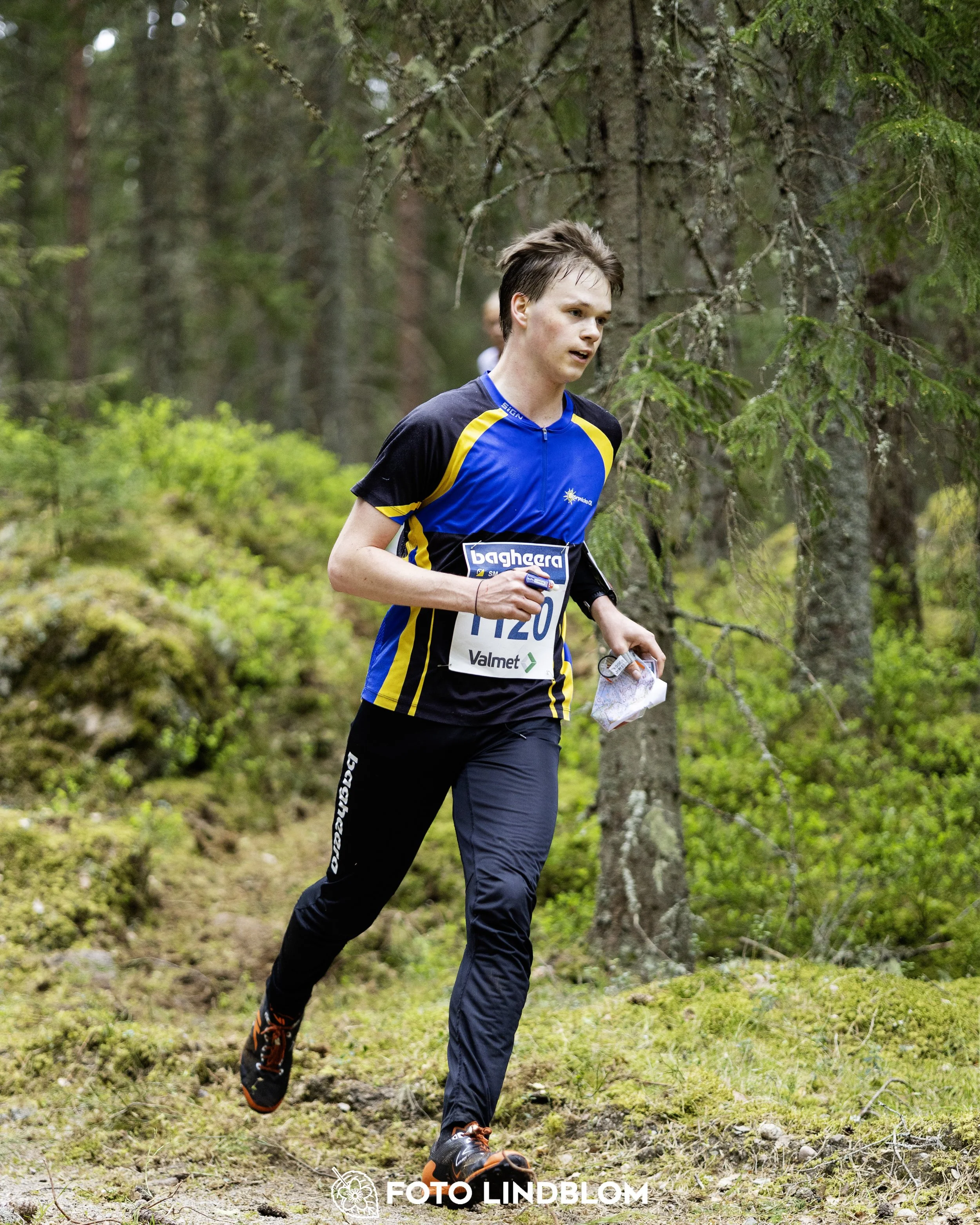 A picture from the Swedish national championship in middle distance orienteering and Swedish league race