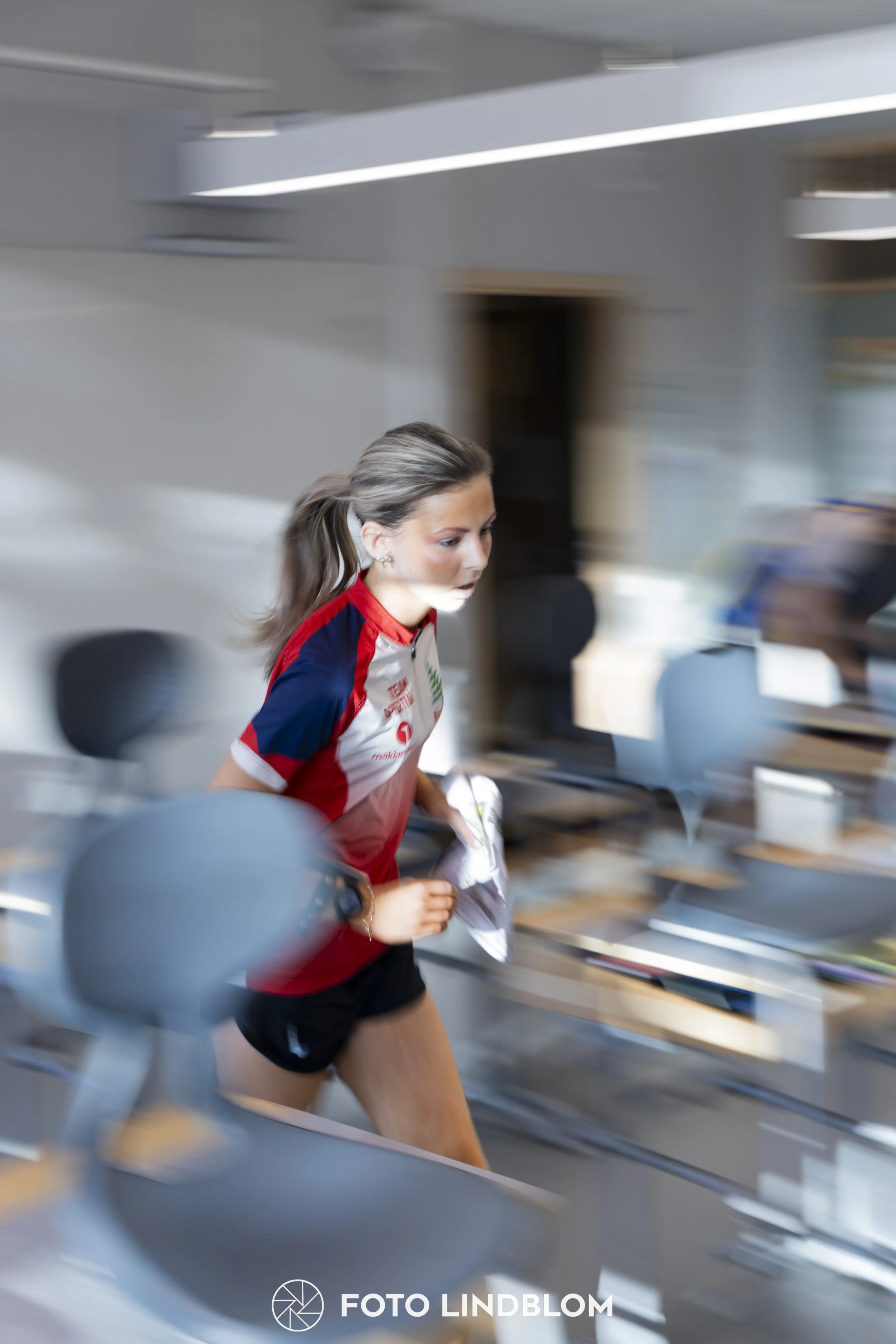 A picture from the orienteering indoor competition "Stockholm Indoor Cup"