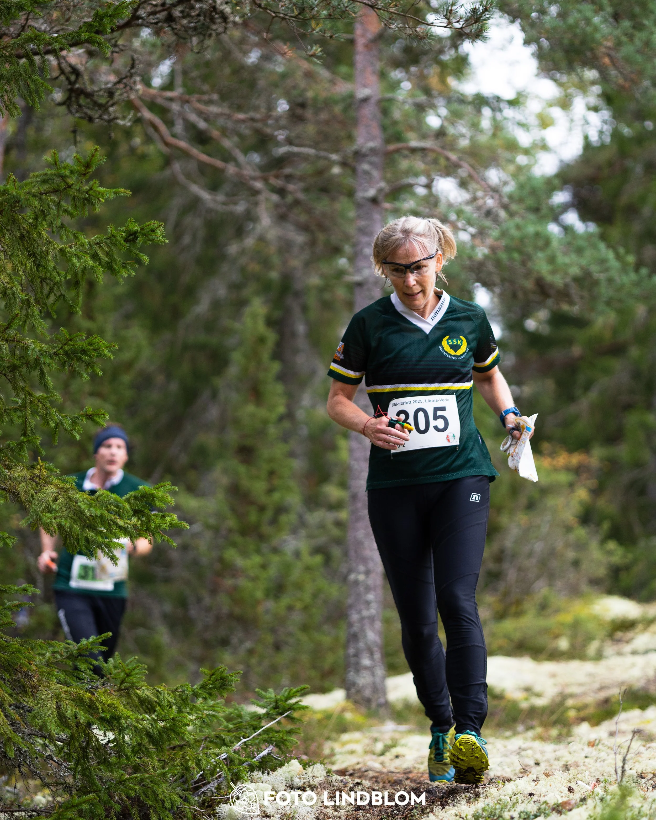 A picture from the Stockholm district championship in relay orienteering taken by Foto Lindblom
