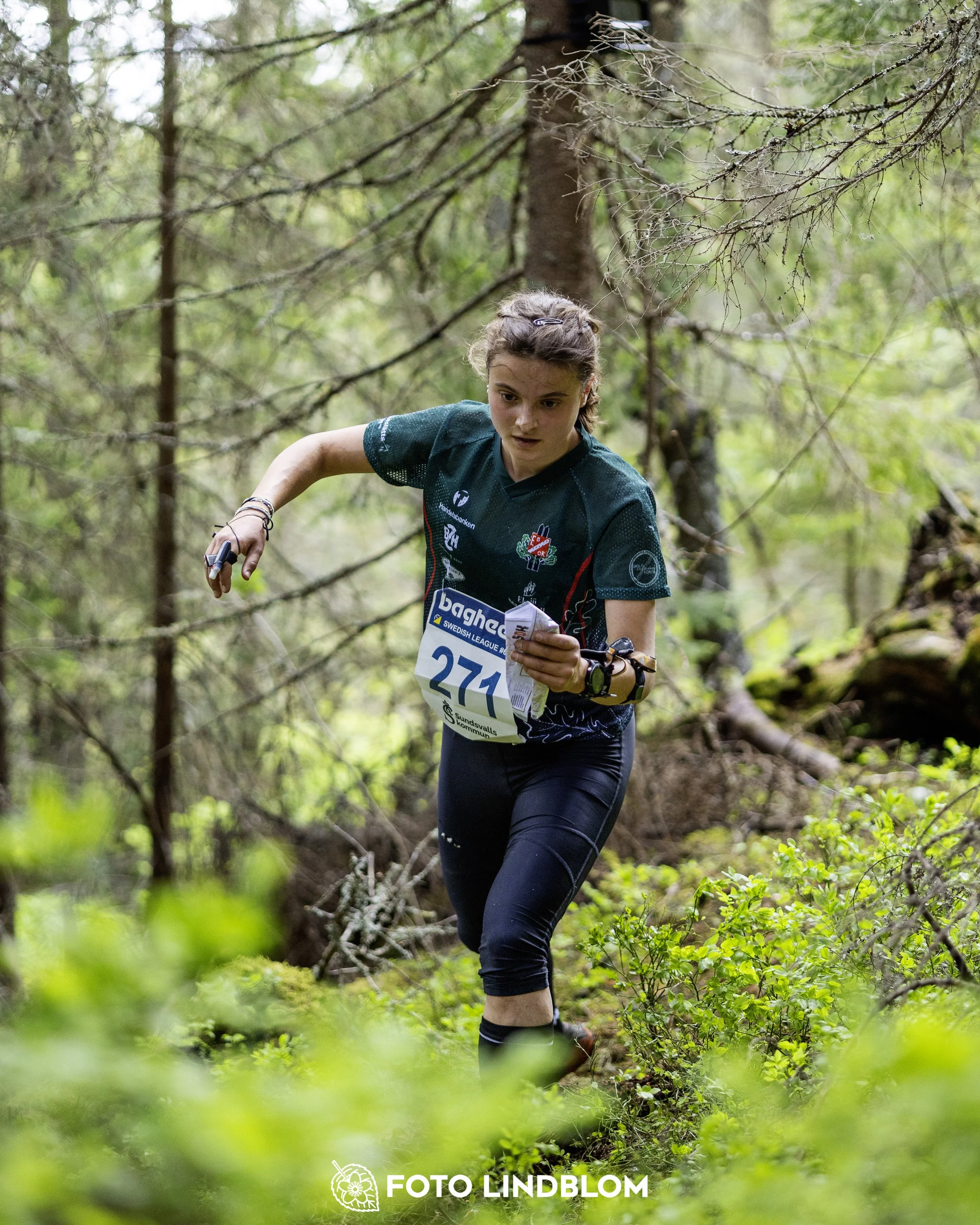A picture from the seventh stage of the Swedish League orienteering competition