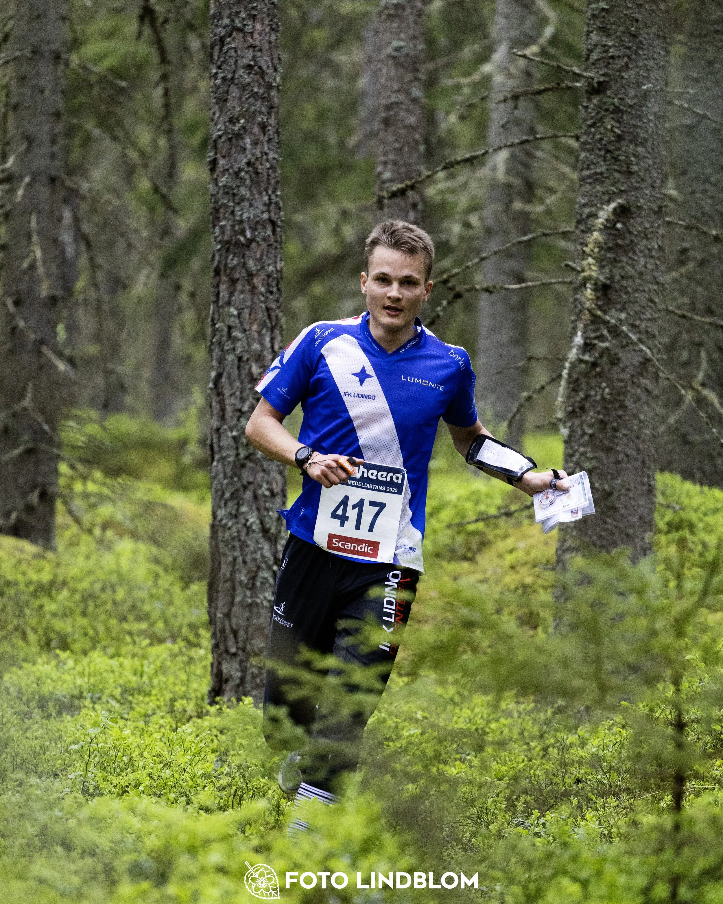 A picture from the Swedish national championship in middle distance orienteering and Swedish league race