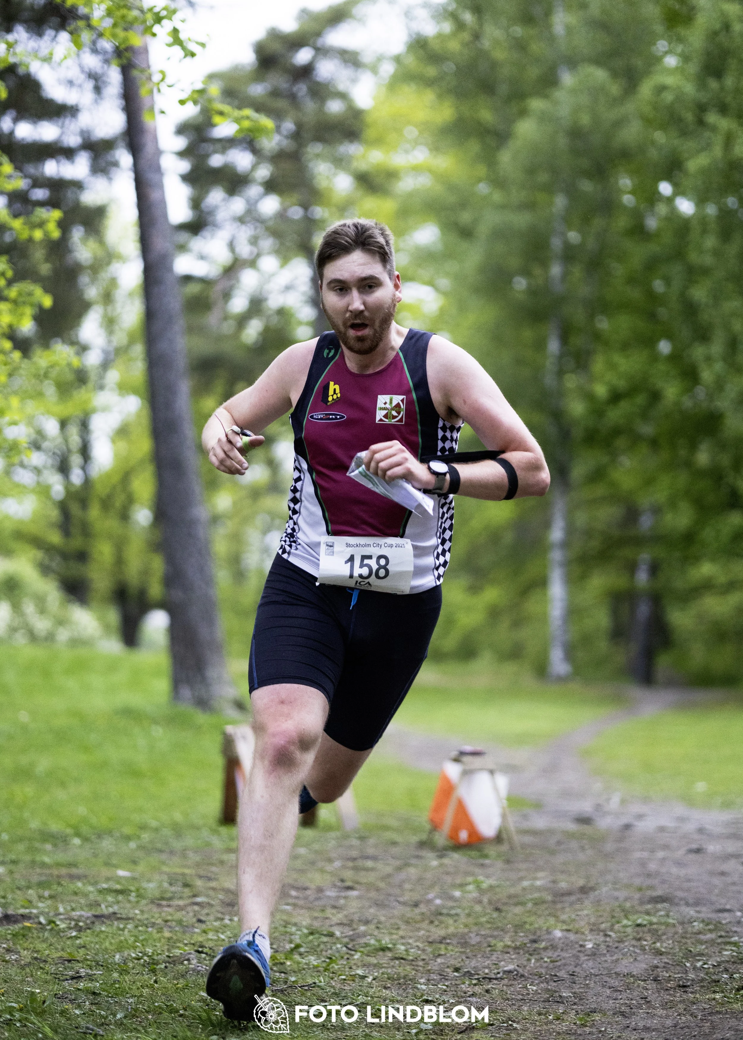 A picture from the secund stage of the Stockholm City Cup sprint orienteering competition