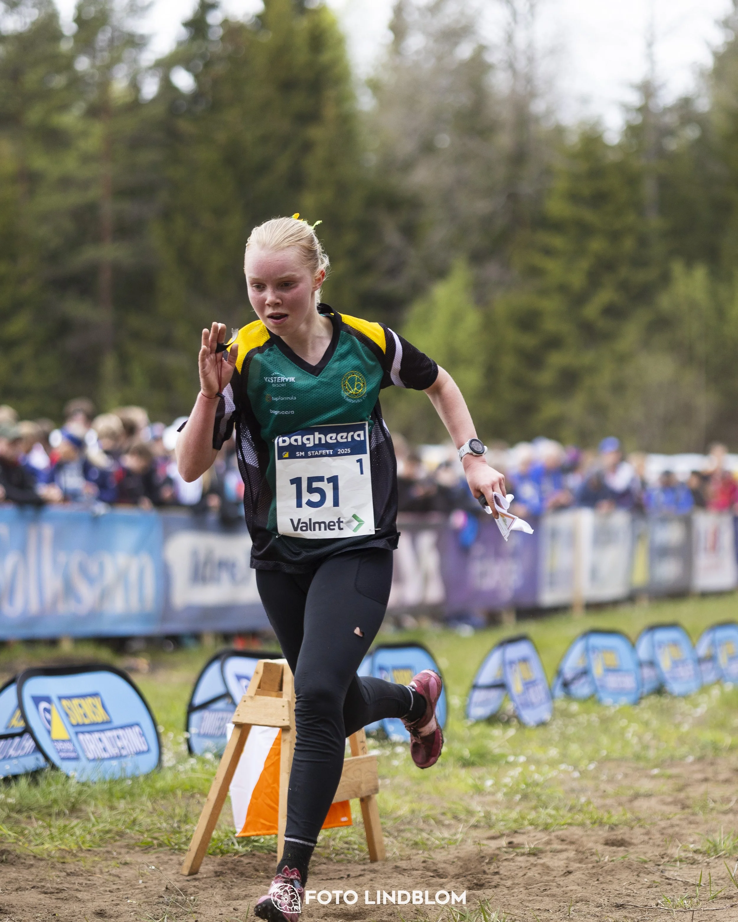 A picture from the Swedish national championship in relay orienteering