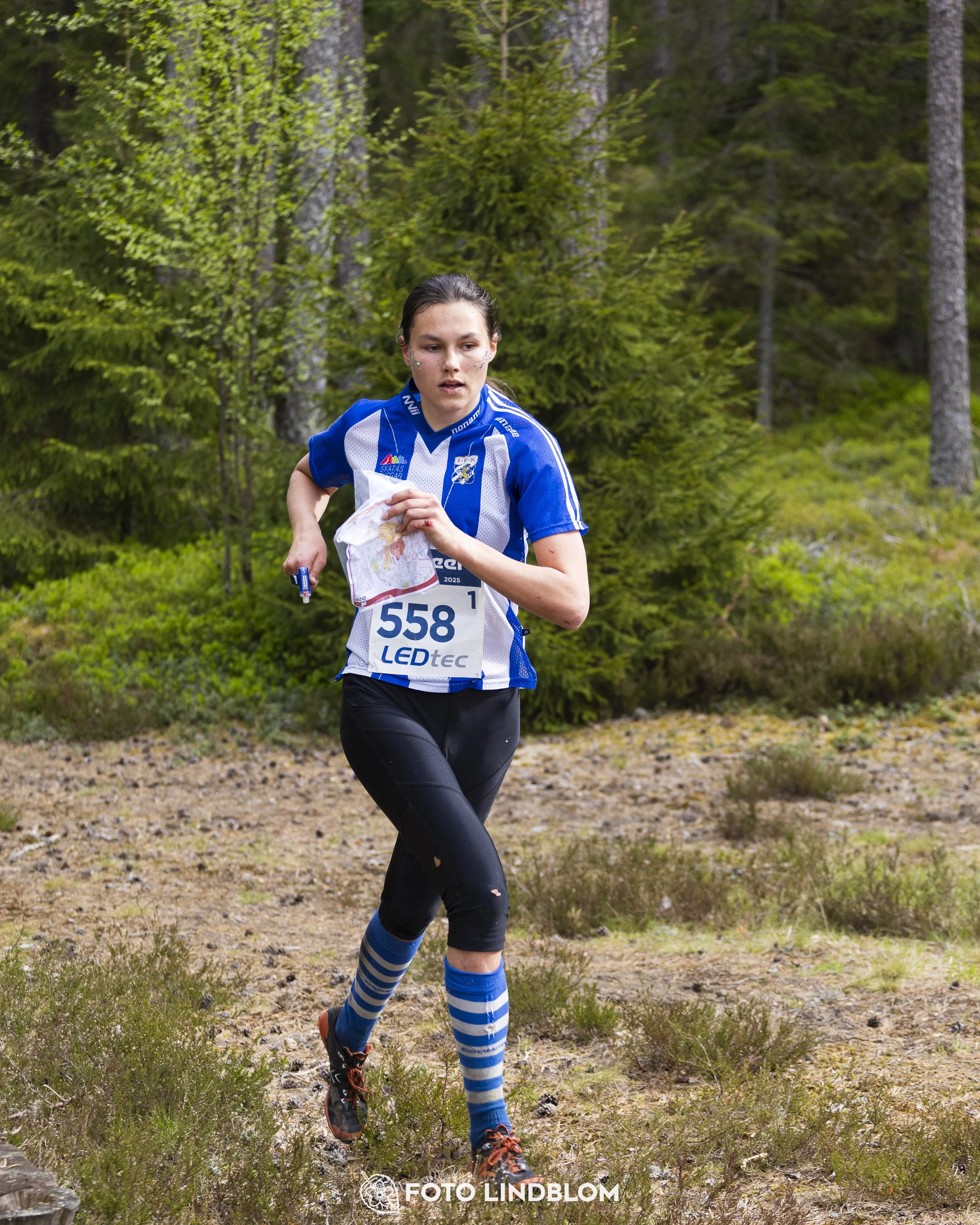 A picture from the Swedish national championship in relay orienteering