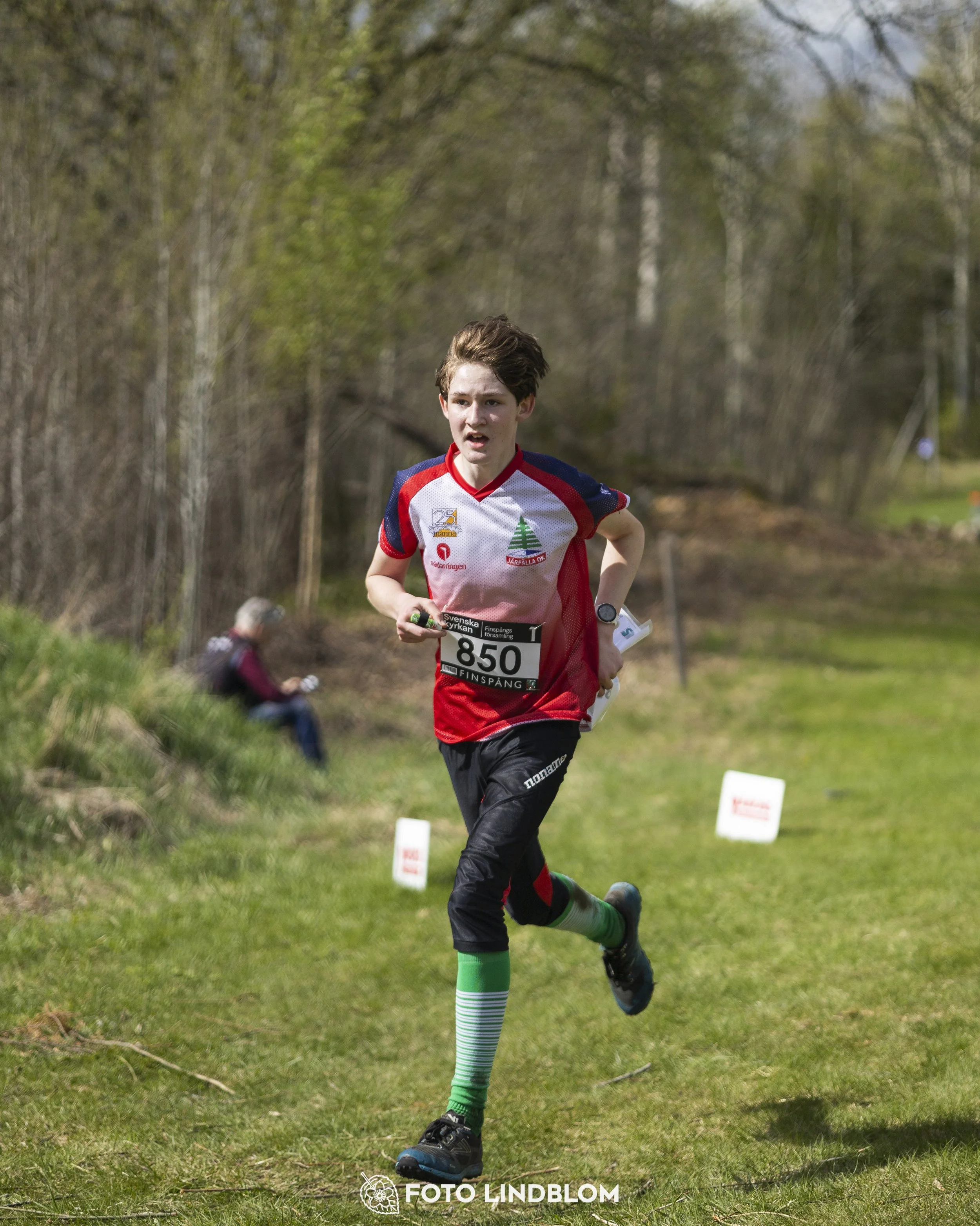 A picture from the youth relay at 10-Mila orienteering competition
