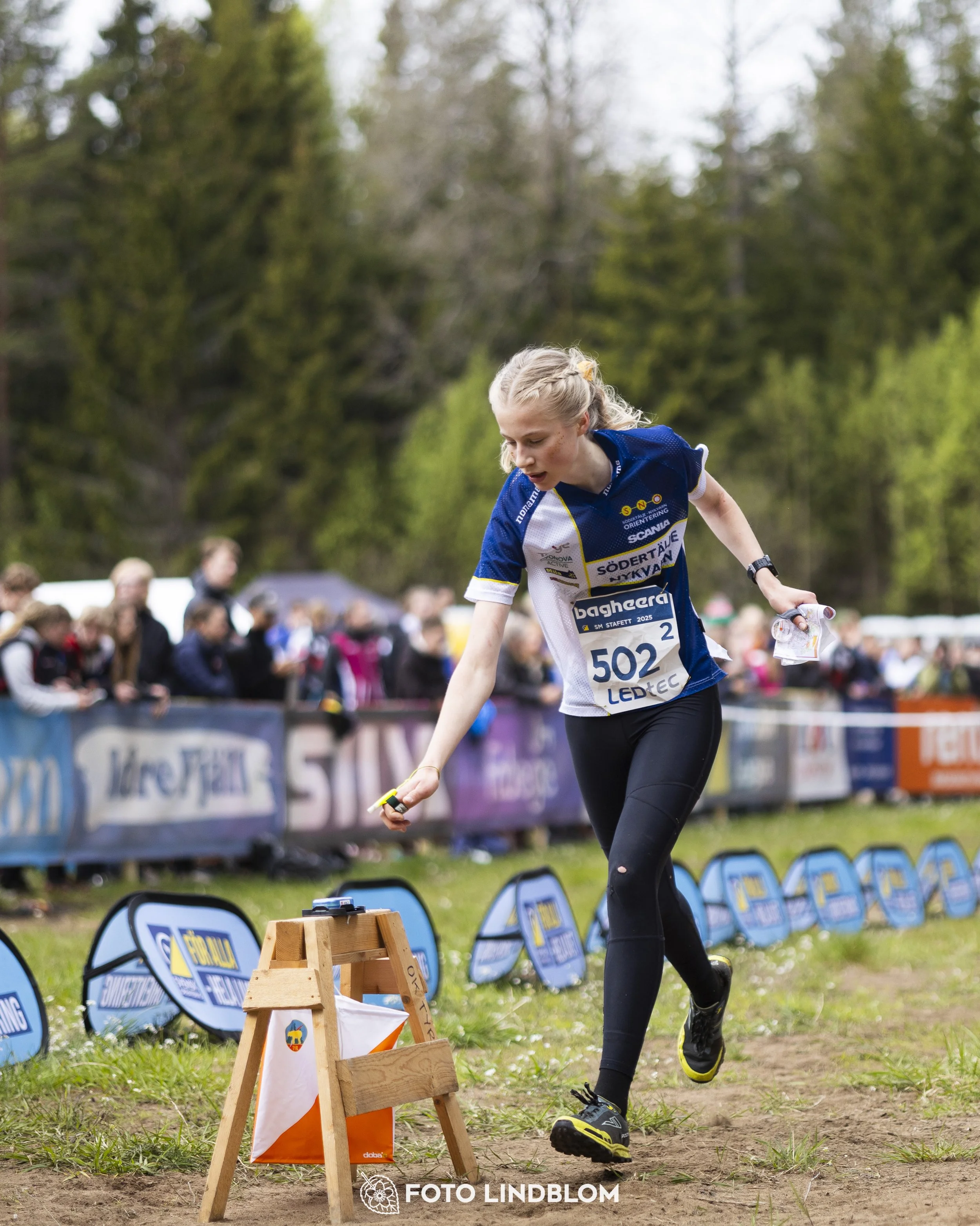 A picture from the Swedish national championship in relay orienteering