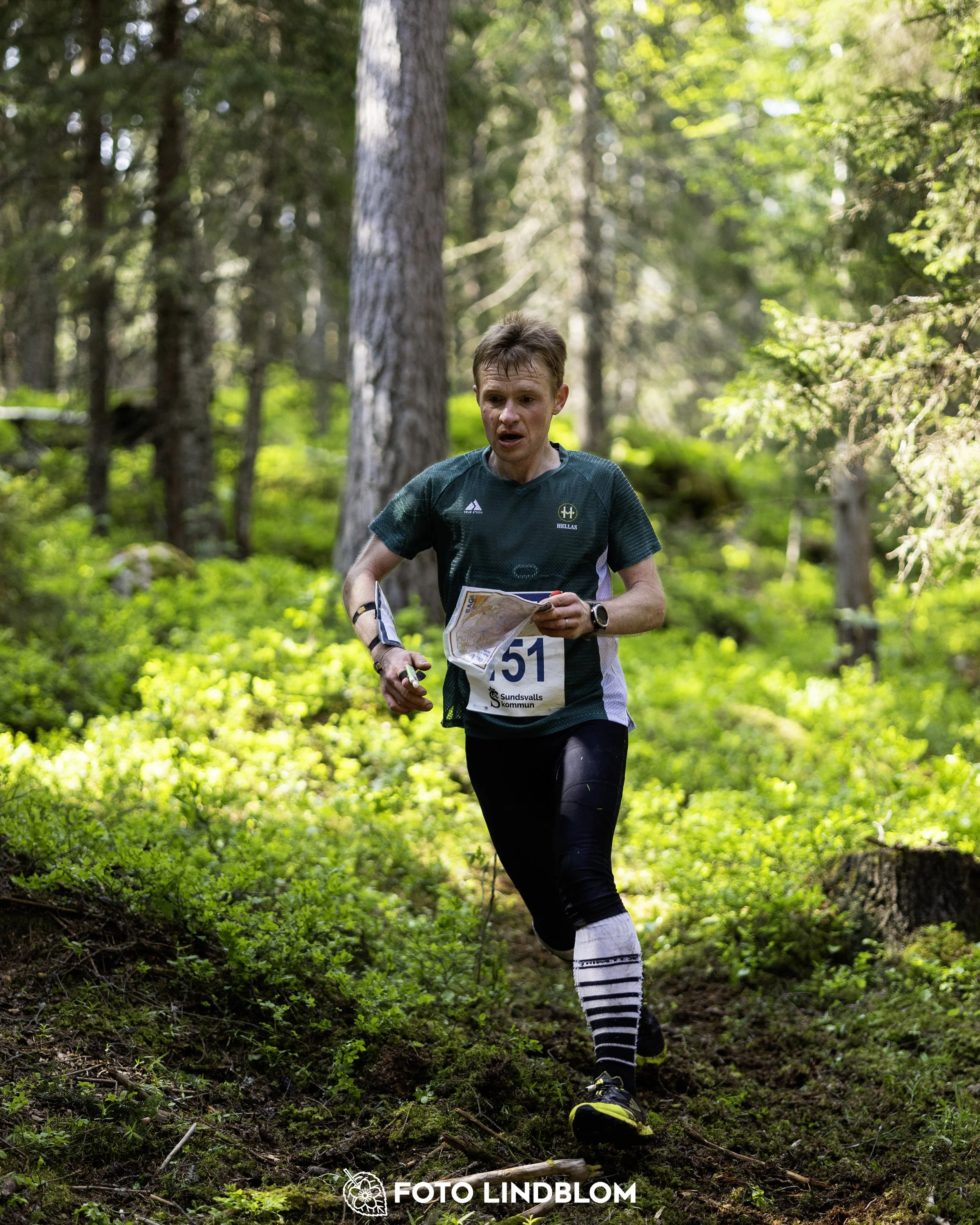 A picture from the seventh stage of the Swedish League orienteering competition