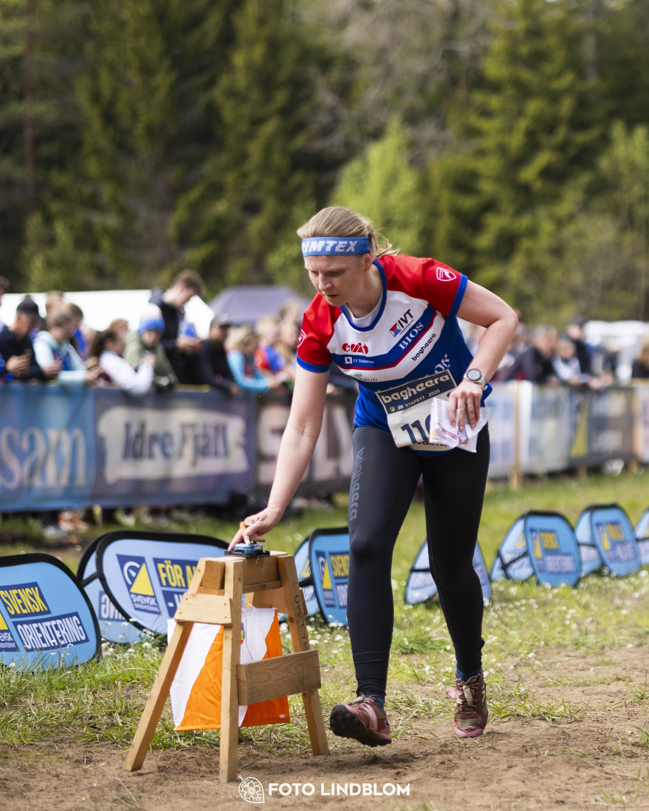 A picture from the Swedish national championship in relay orienteering