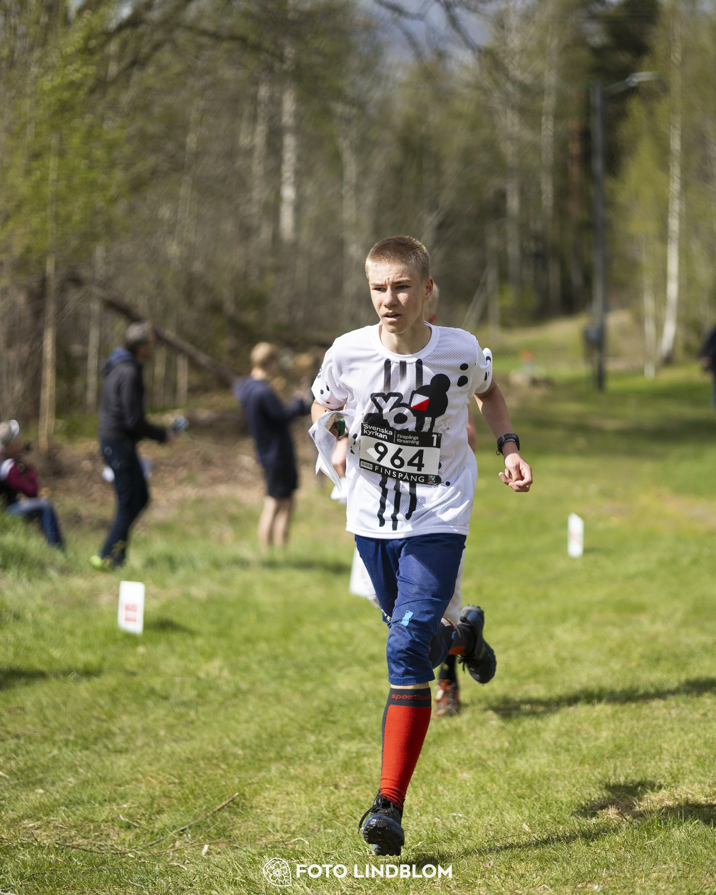 A picture from the youth relay at 10-Mila orienteering competition