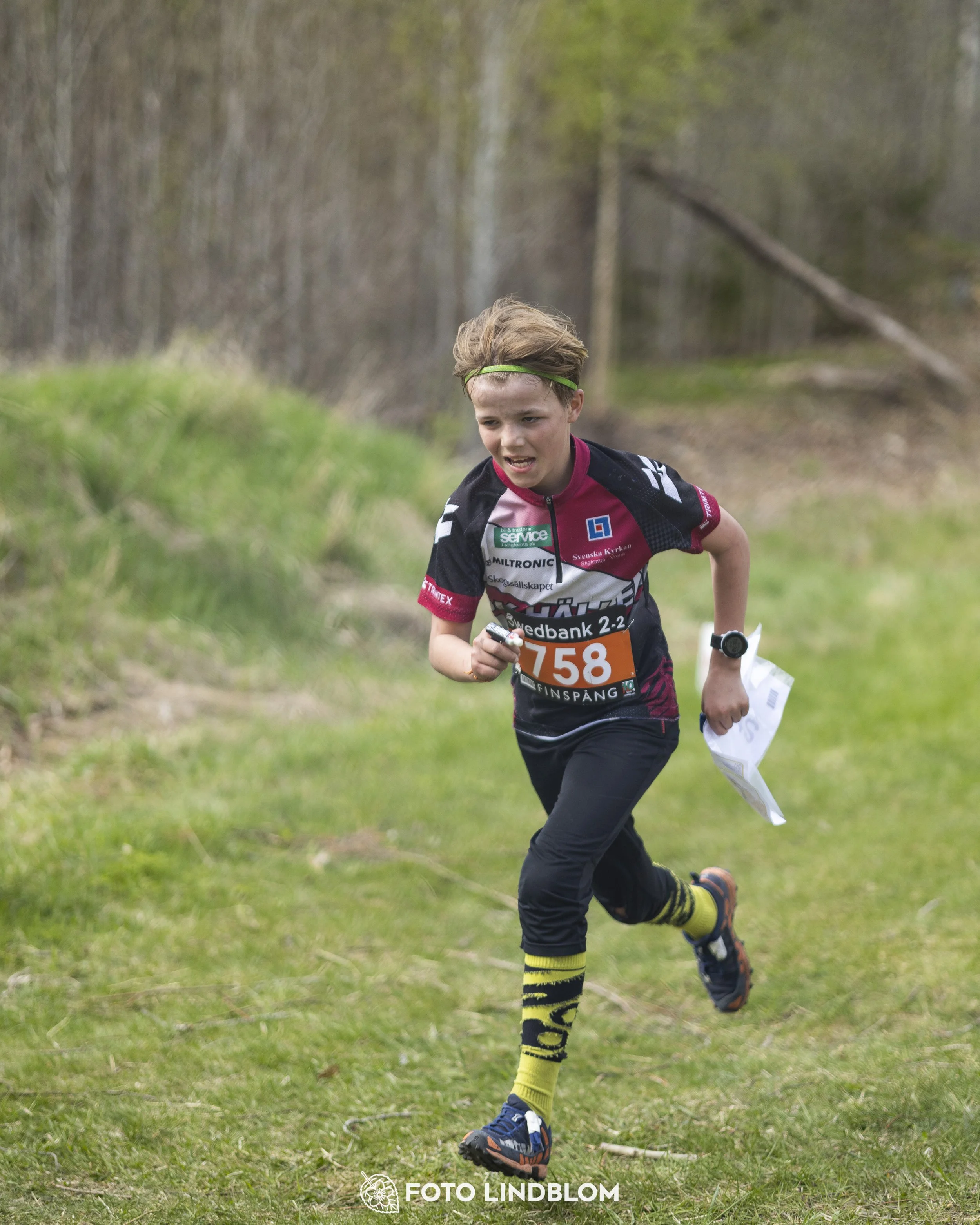 A picture from the youth relay at 10-Mila orienteering competition