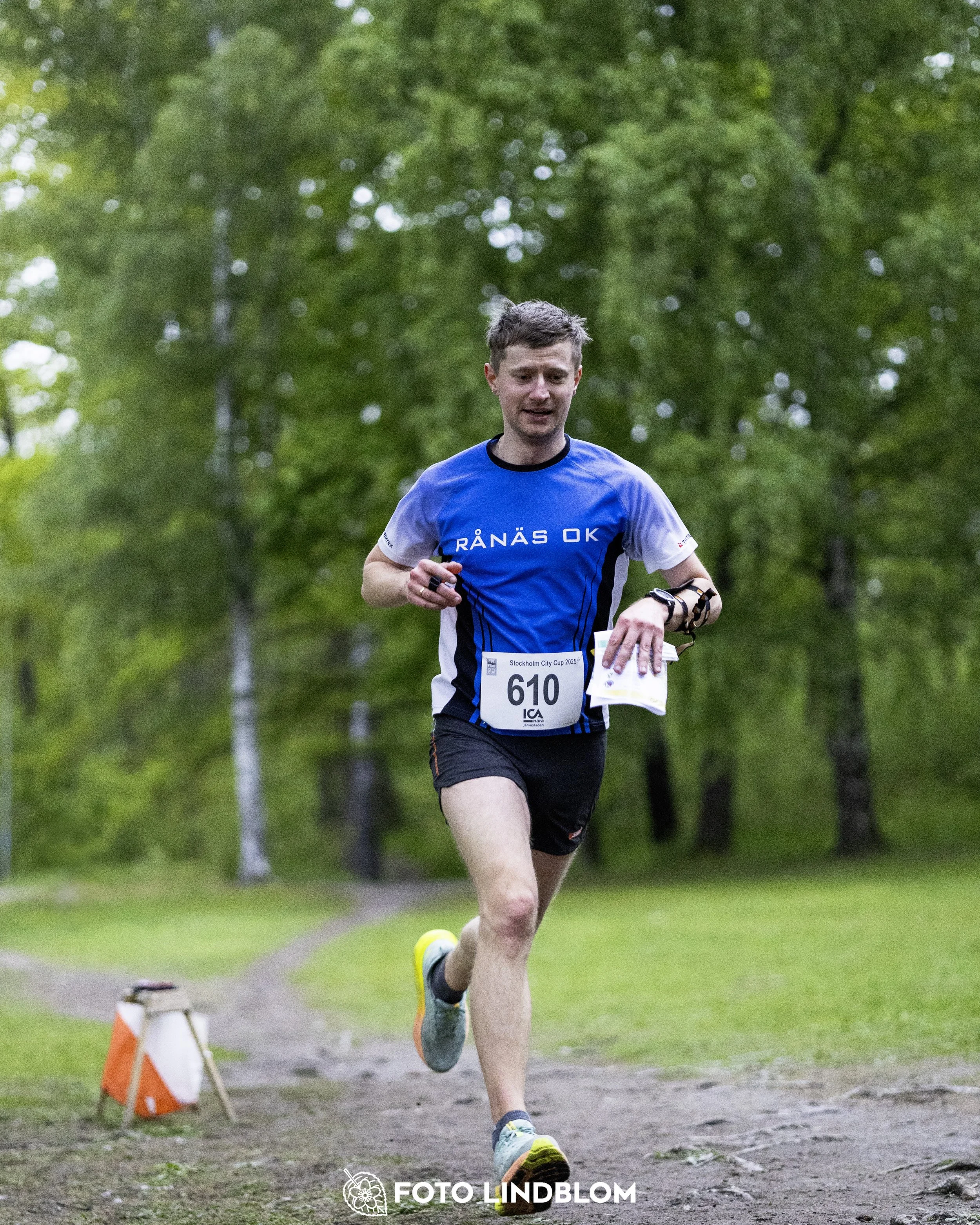 A picture from the secund stage of the Stockholm City Cup sprint orienteering competition