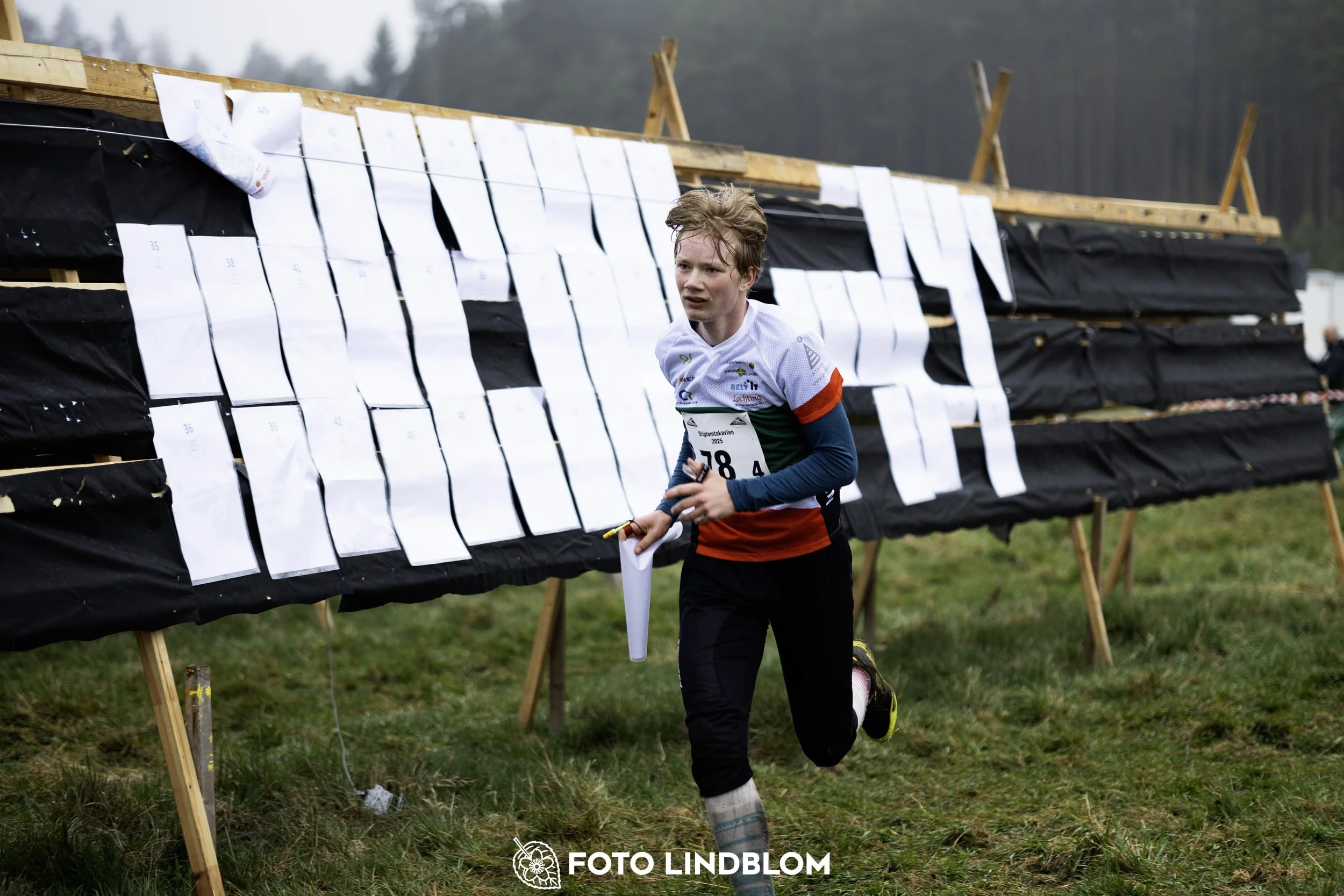 A picture from the orienteering relay competition "Stigtomtakavlen"