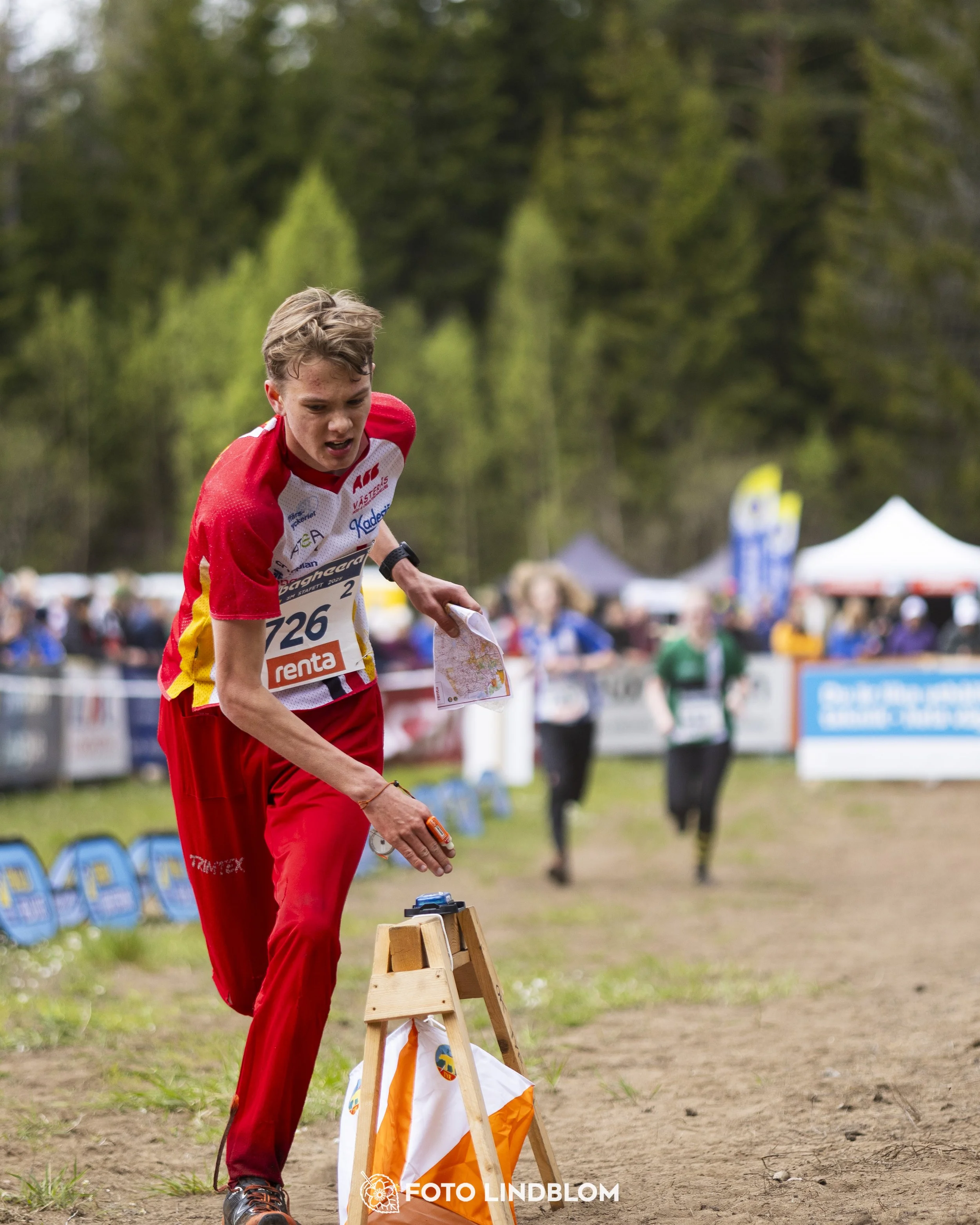 A picture from the Swedish national championship in relay orienteering