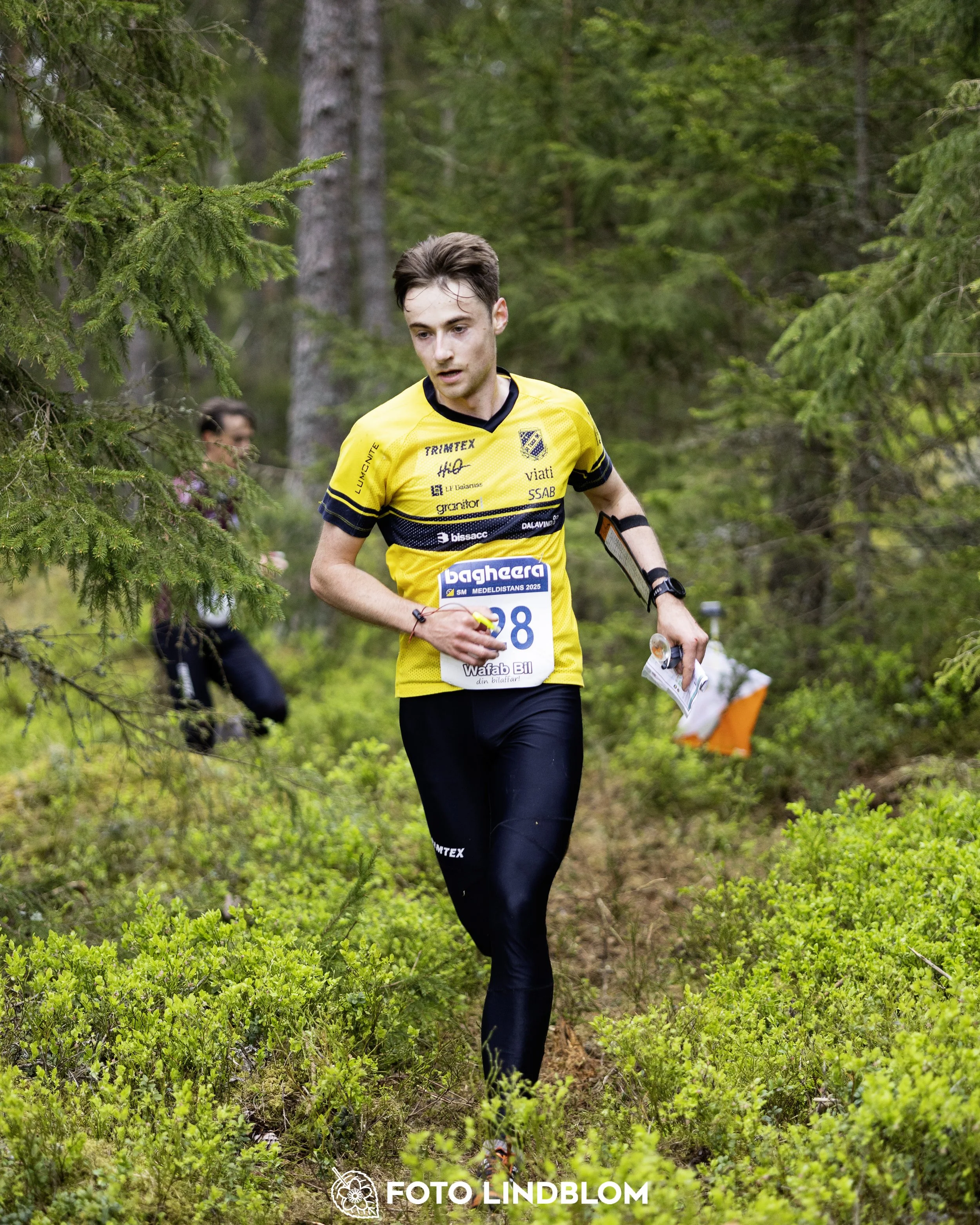A picture from the Swedish national championship in middle distance orienteering and Swedish league race