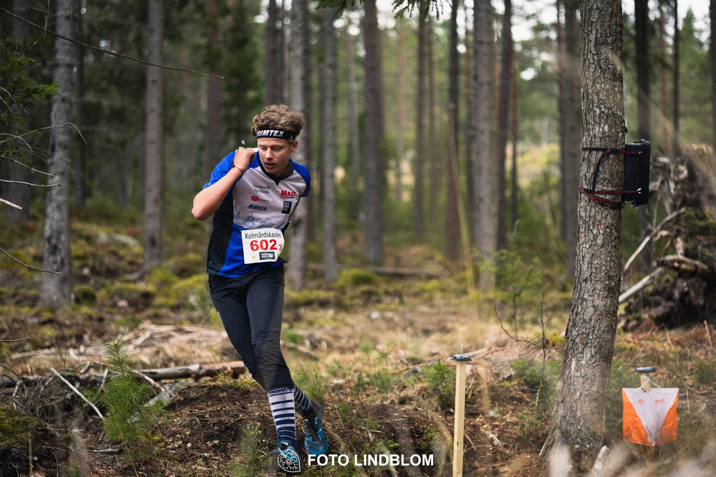 A scene from the Stafettligan relay competition Kolmårdskavlen in spring 2026, captured by Foto Lindblom.