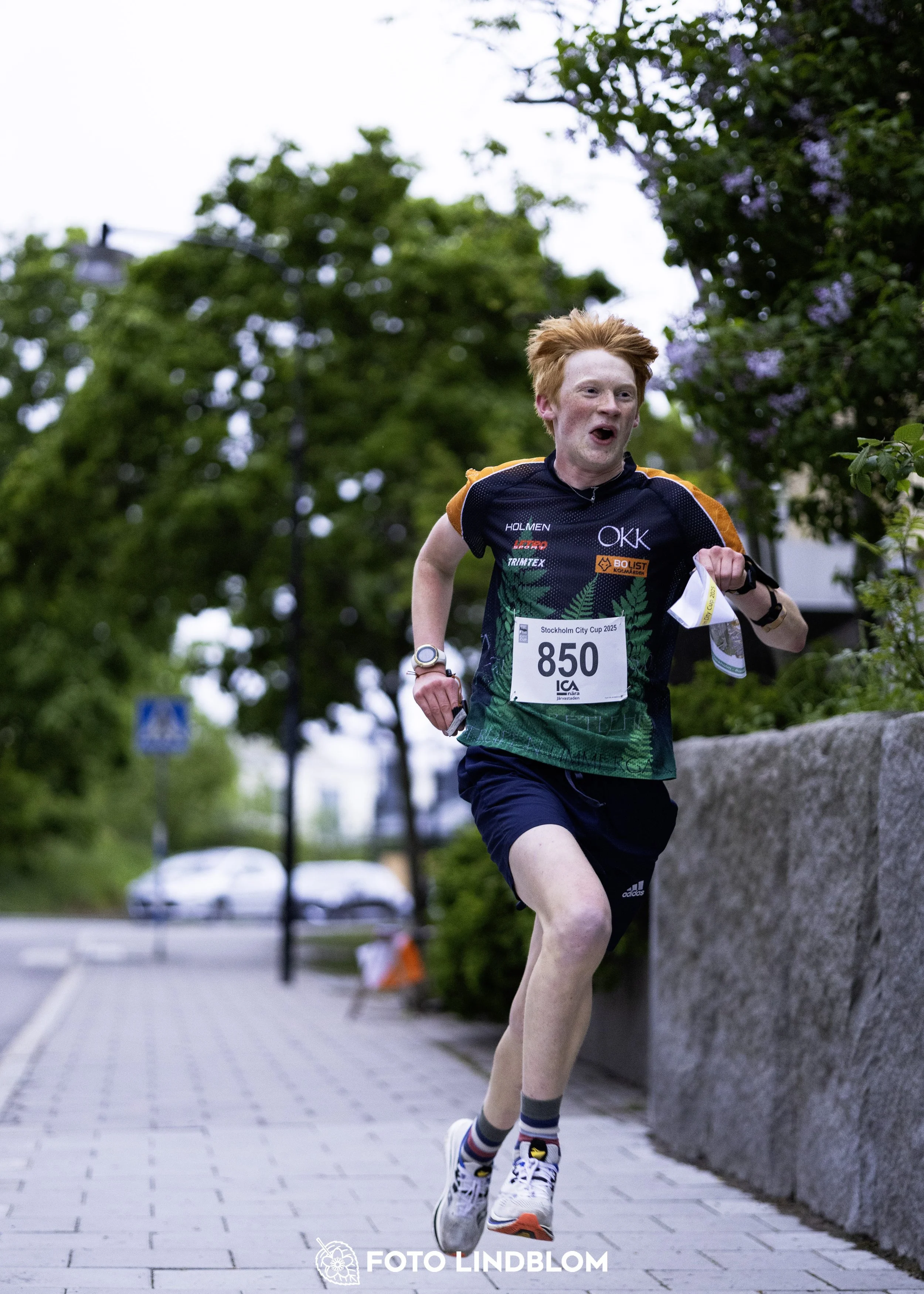 A picture from the secund stage of the Stockholm City Cup sprint orienteering competition
