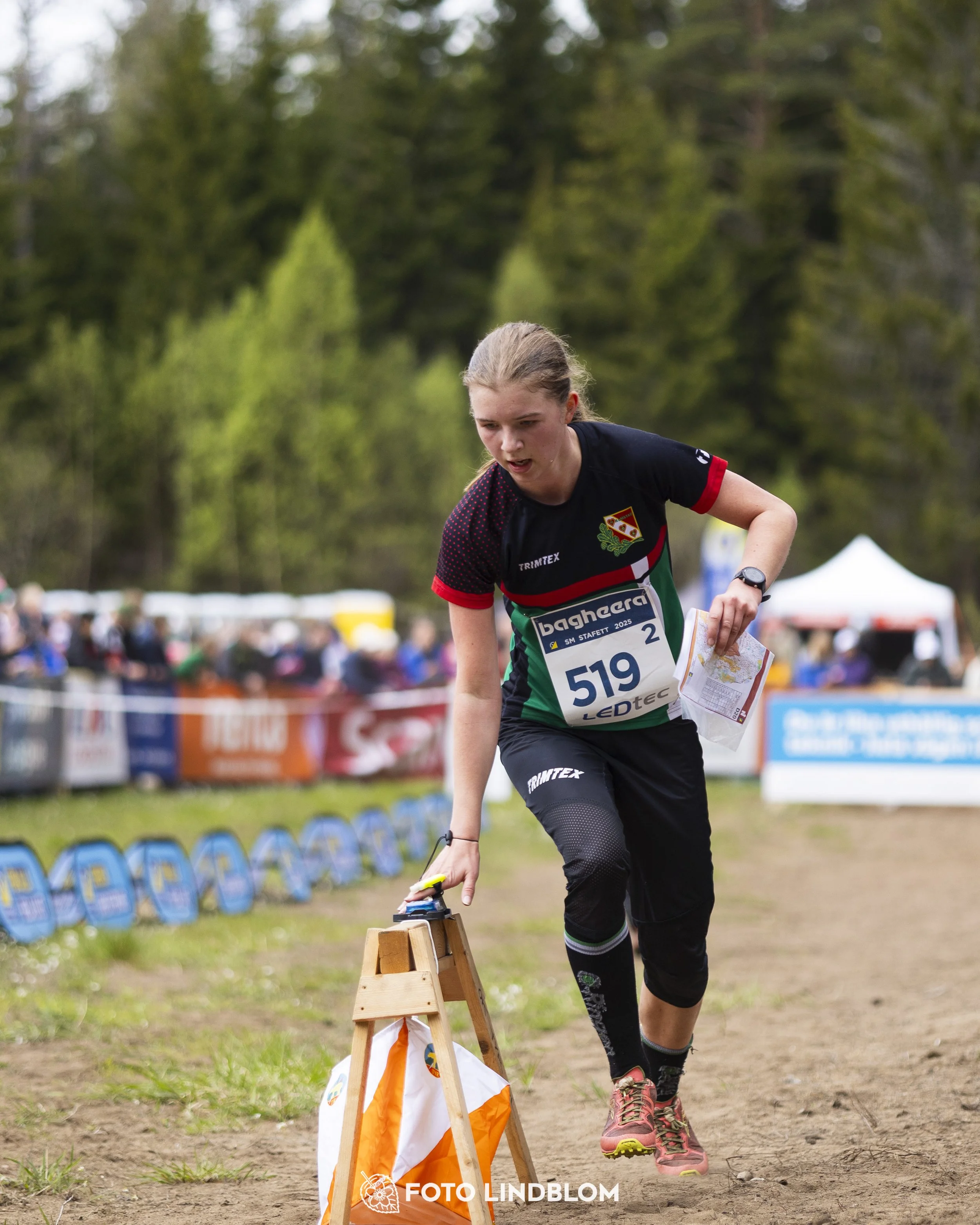 A picture from the Swedish national championship in relay orienteering