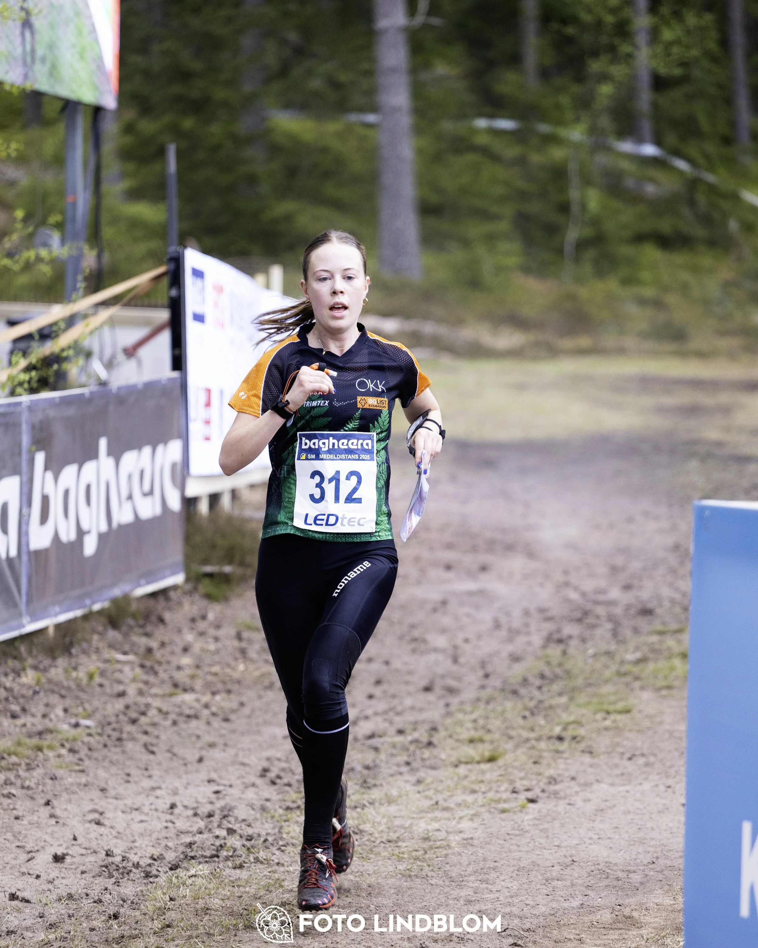 A picture from the Swedish national championship in middle distance orienteering and Swedish league race