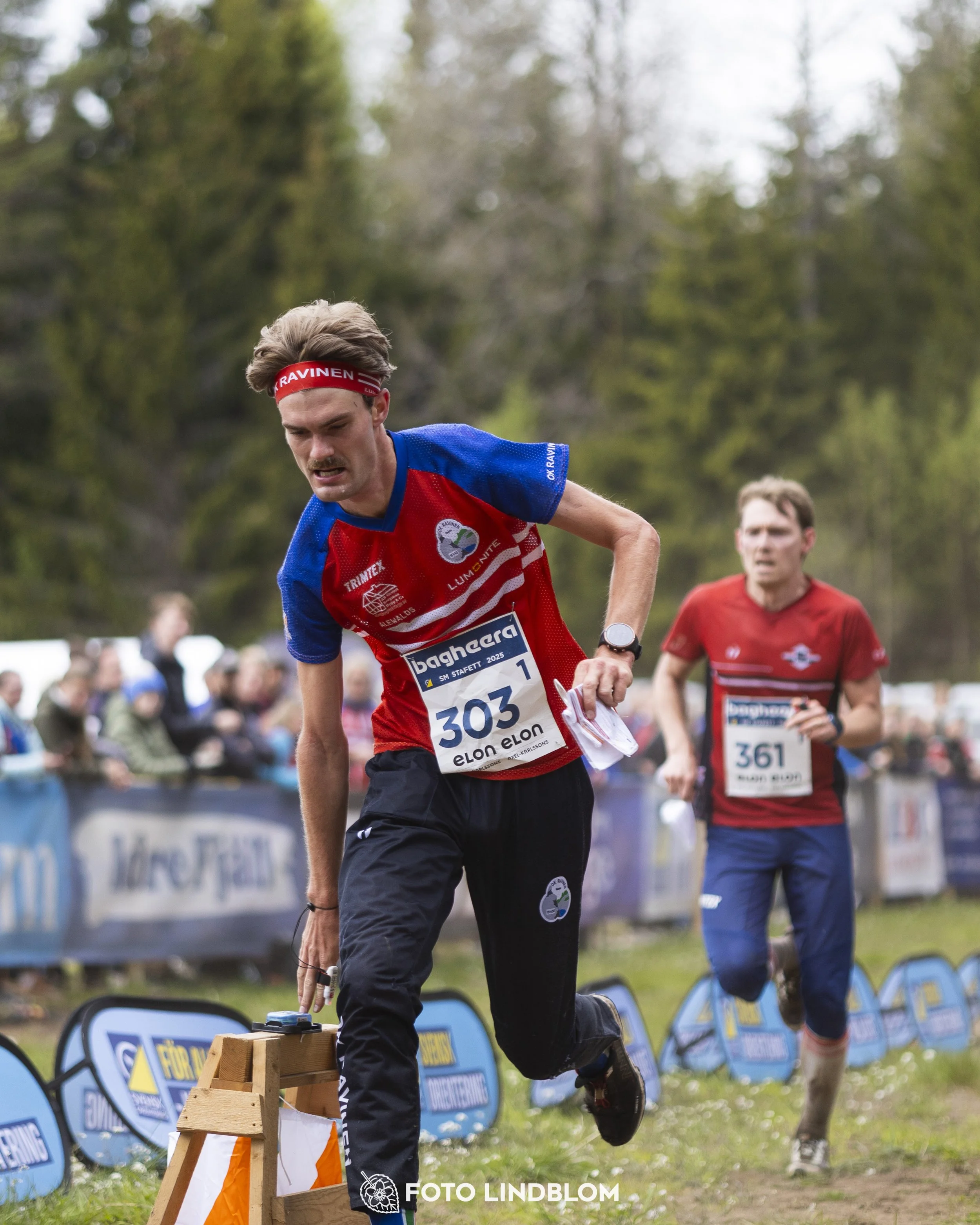 A picture from the Swedish national championship in relay orienteering