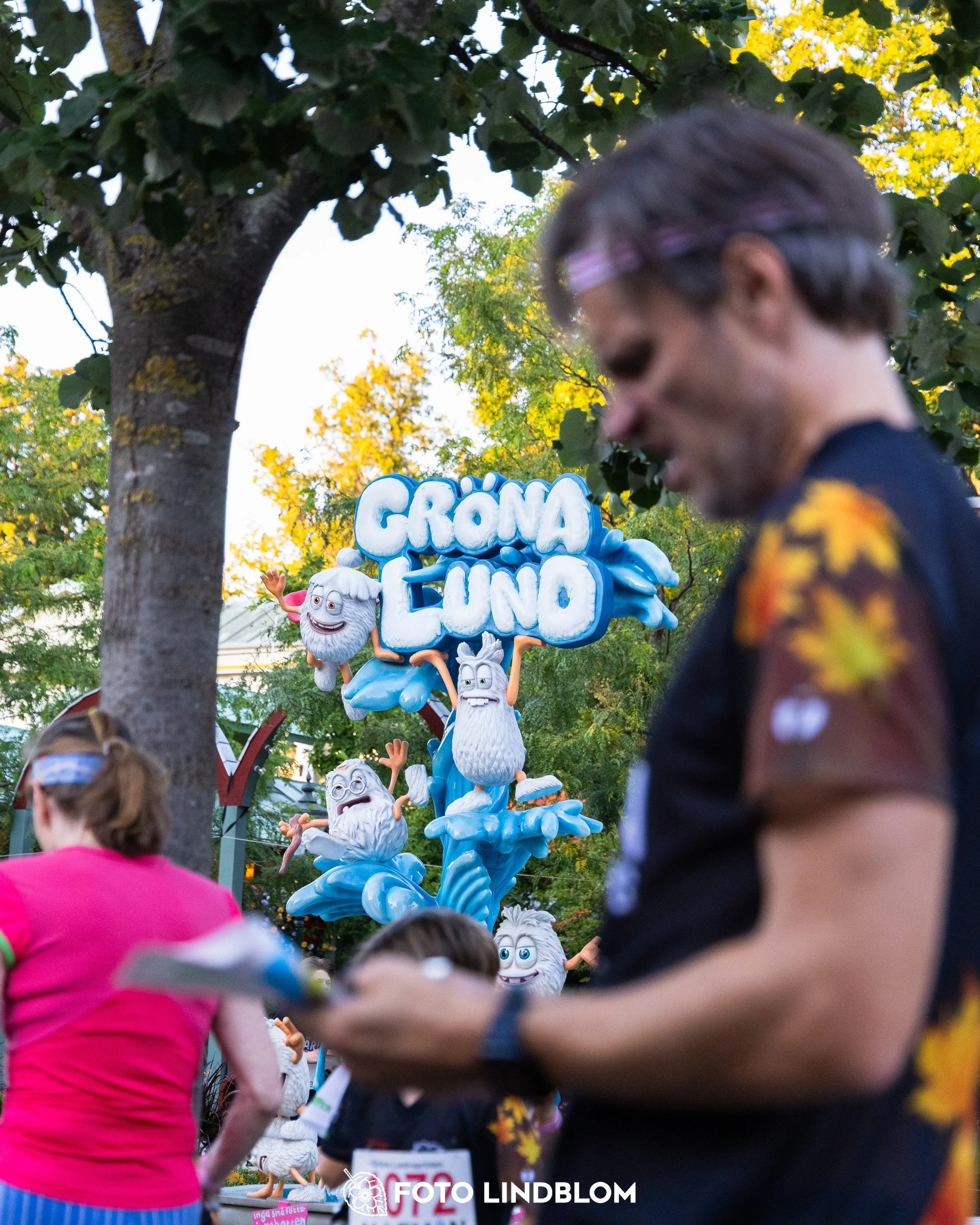 A picture from the orienteering event called Gröna Lund Sprinten taken by Foto Lindblom