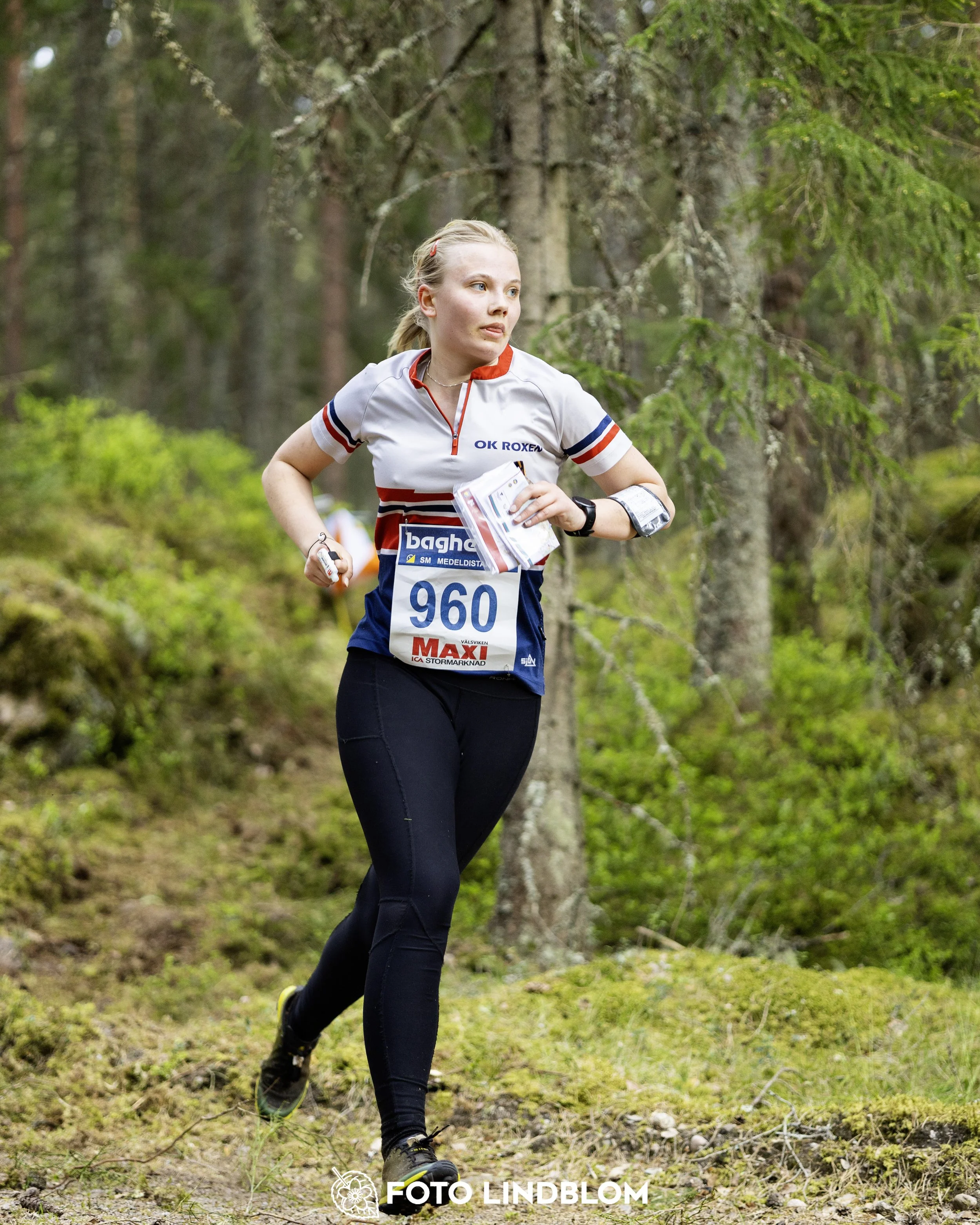 A picture from the Swedish national championship in middle distance orienteering and Swedish league race