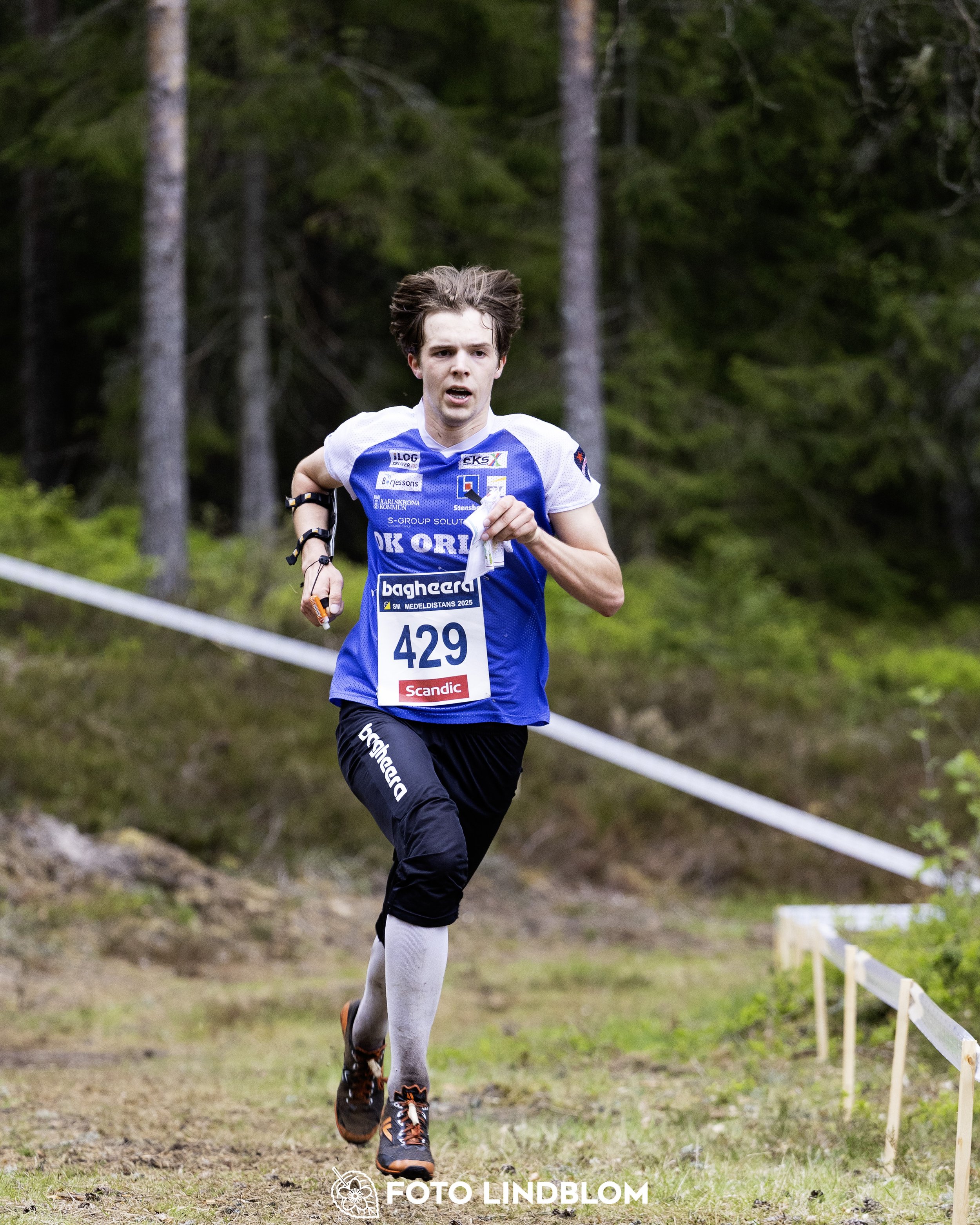 A picture from the Swedish national championship in middle distance orienteering and Swedish league race