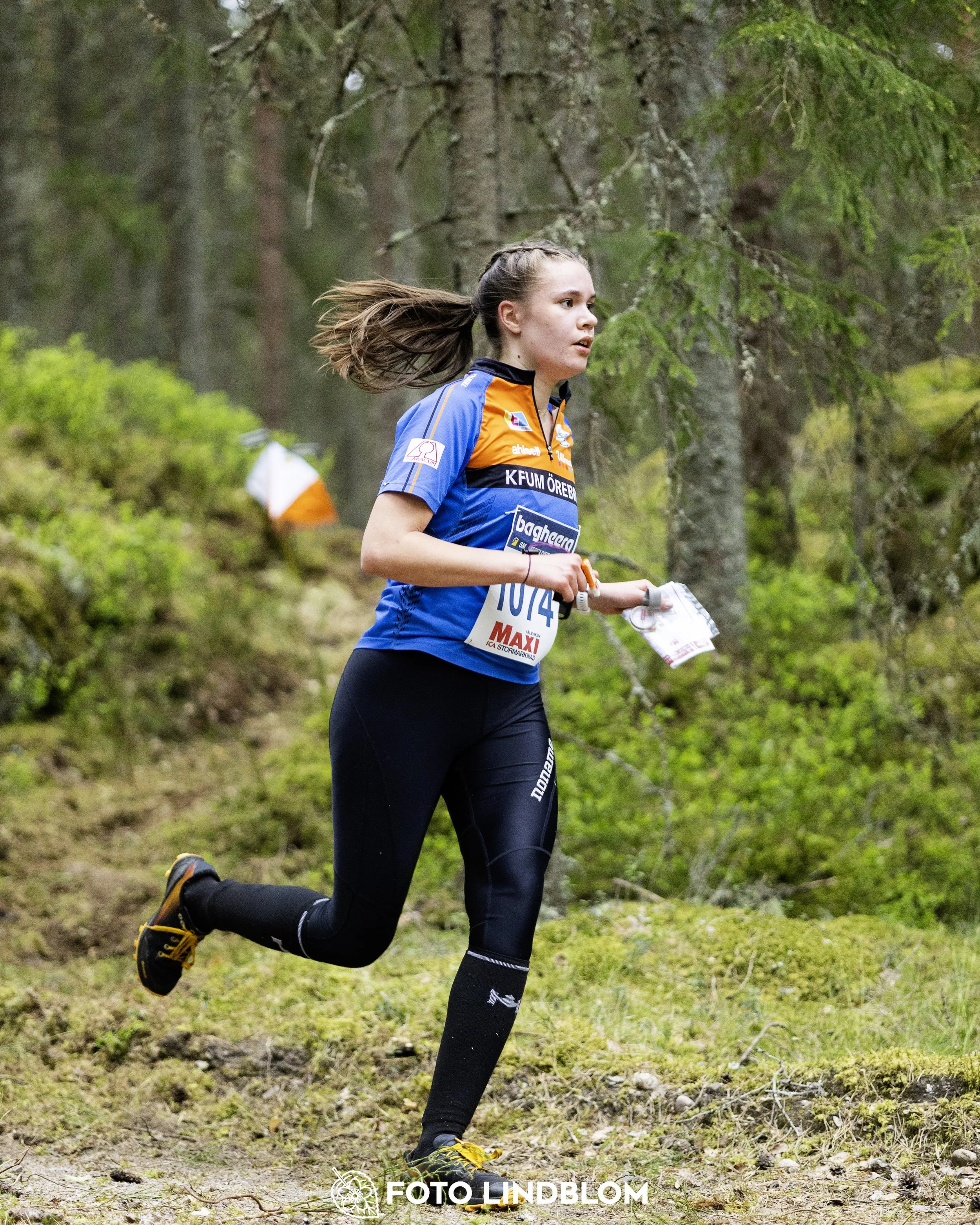 A picture from the Swedish national championship in middle distance orienteering and Swedish league race