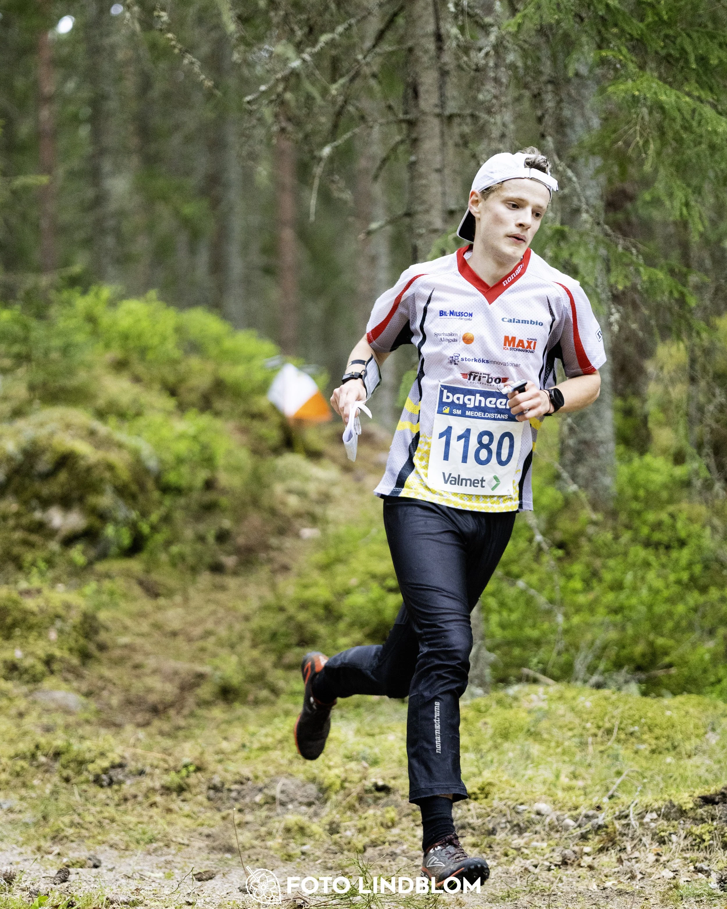 A picture from the Swedish national championship in middle distance orienteering and Swedish league race