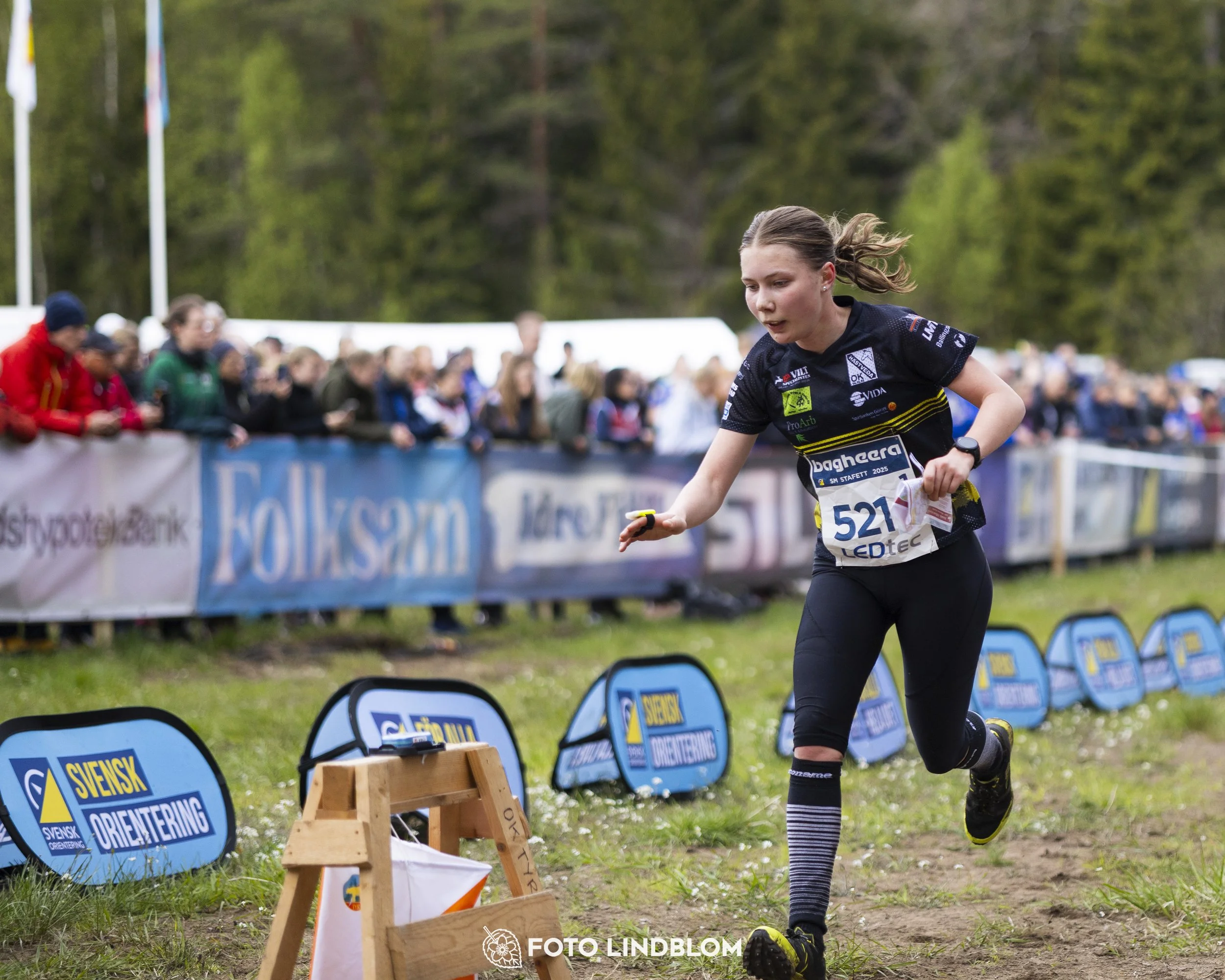 A picture from the Swedish national championship in relay orienteering
