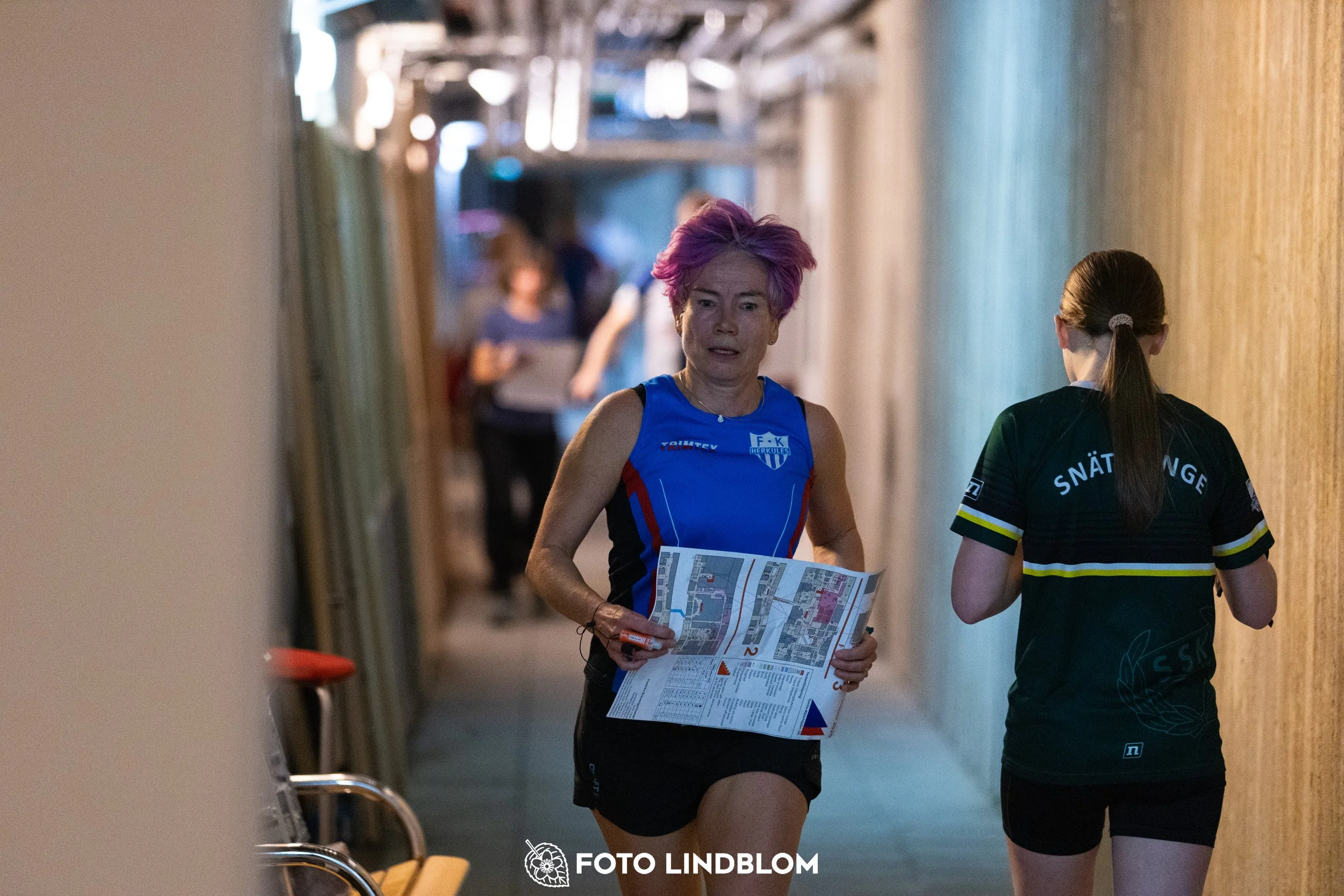 A picture from the indoor orienteering event TMOK Indoor taken by Foto Lindblom