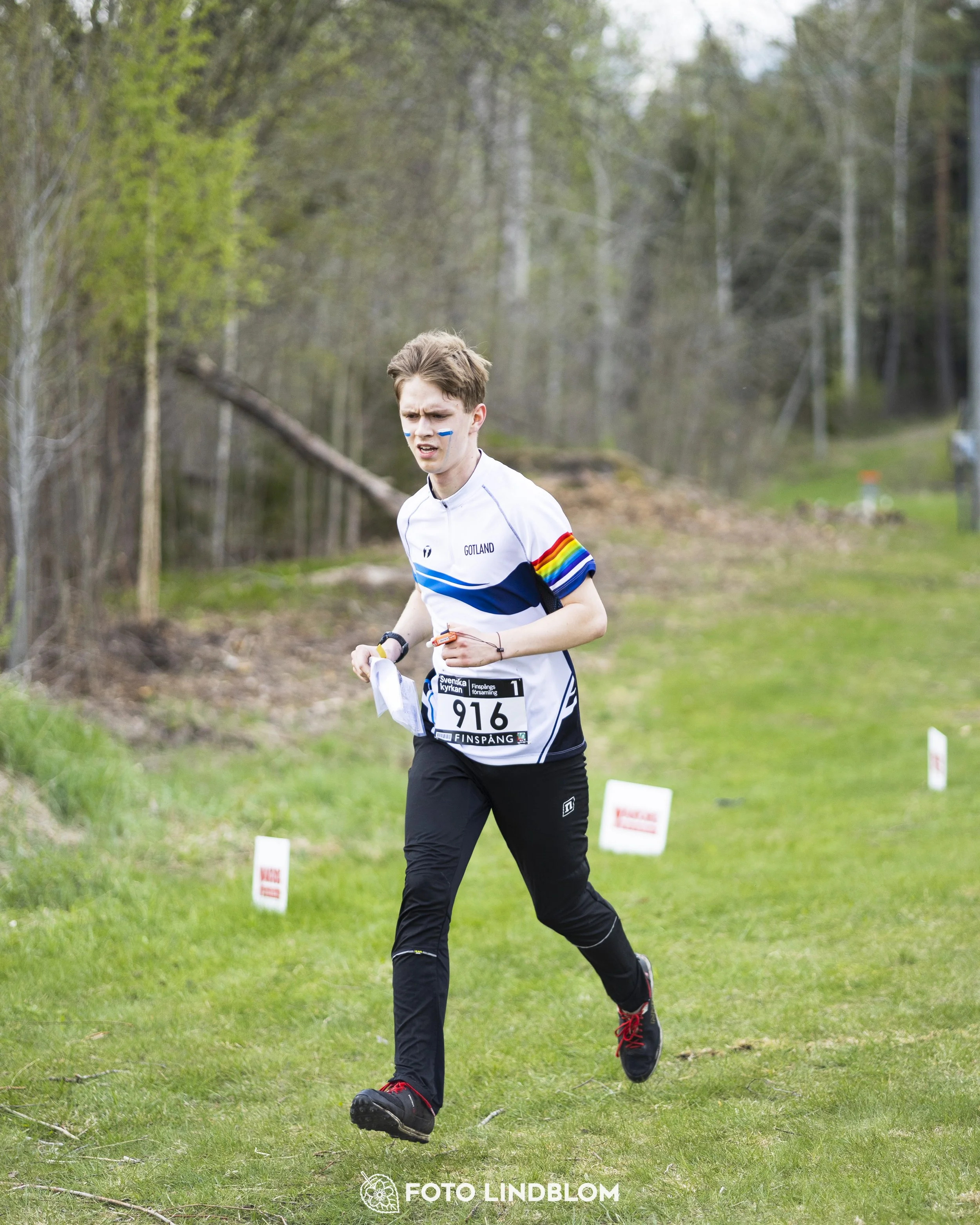 A picture from the youth relay at 10-Mila orienteering competition