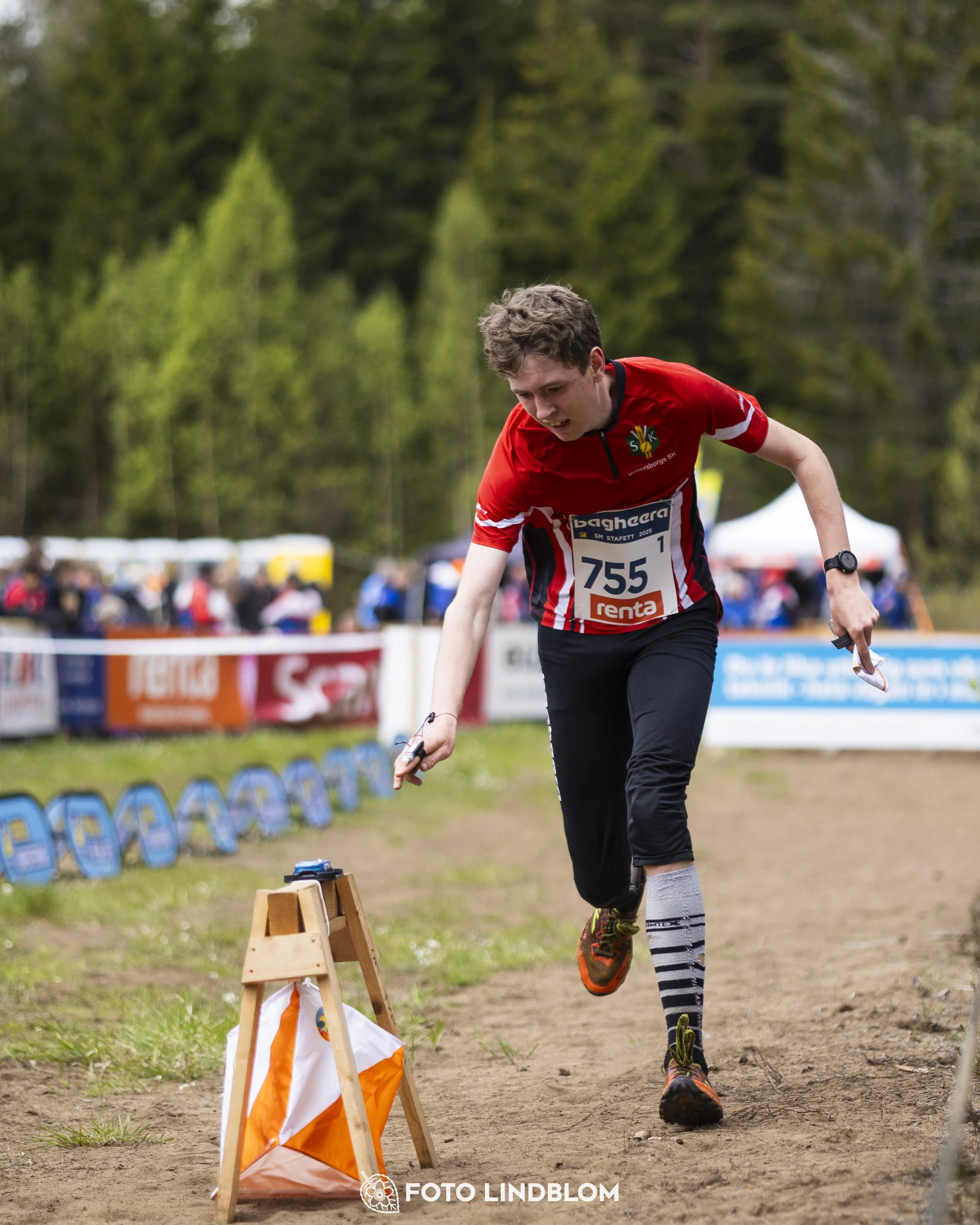 A picture from the Swedish national championship in relay orienteering