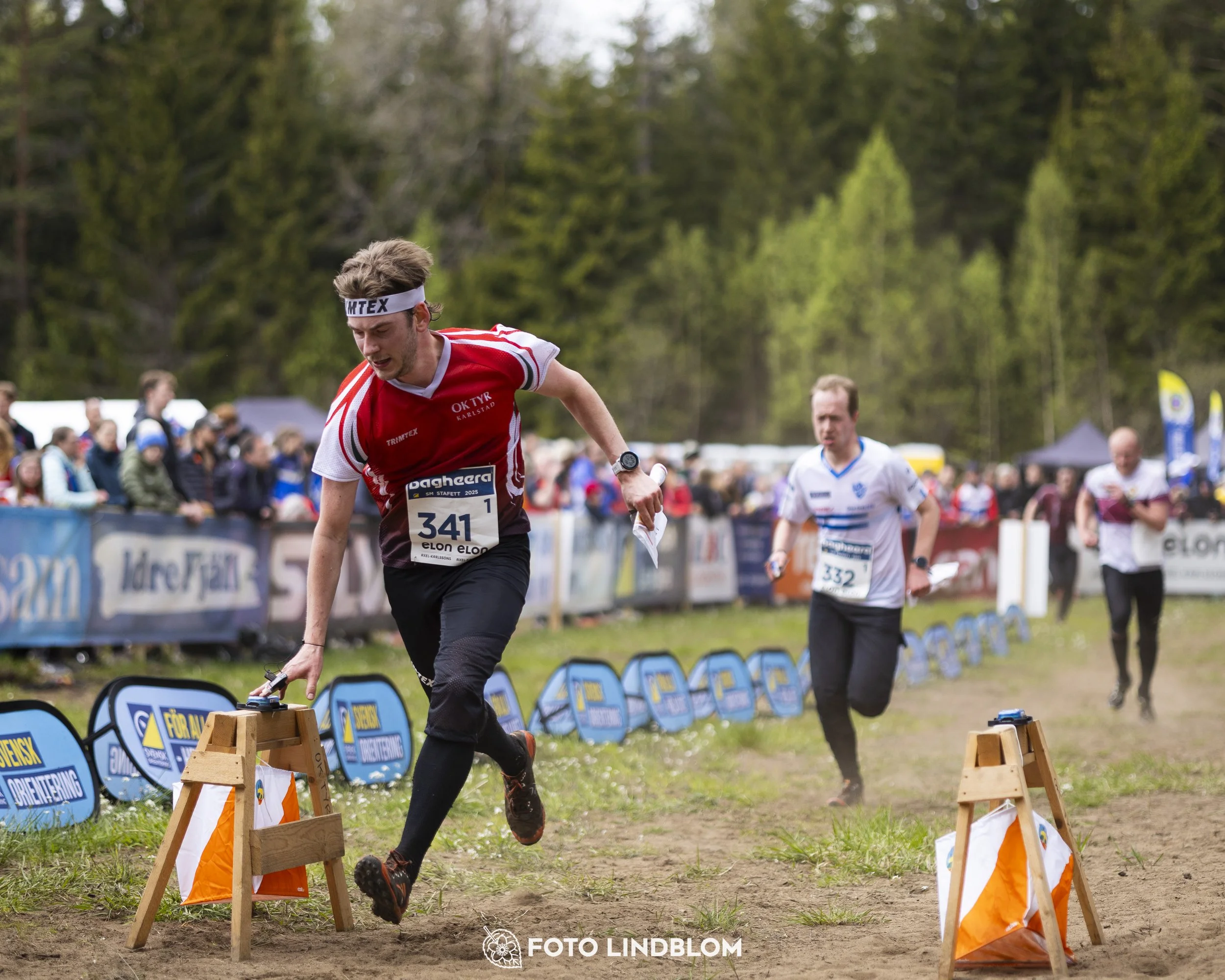 A picture from the Swedish national championship in relay orienteering